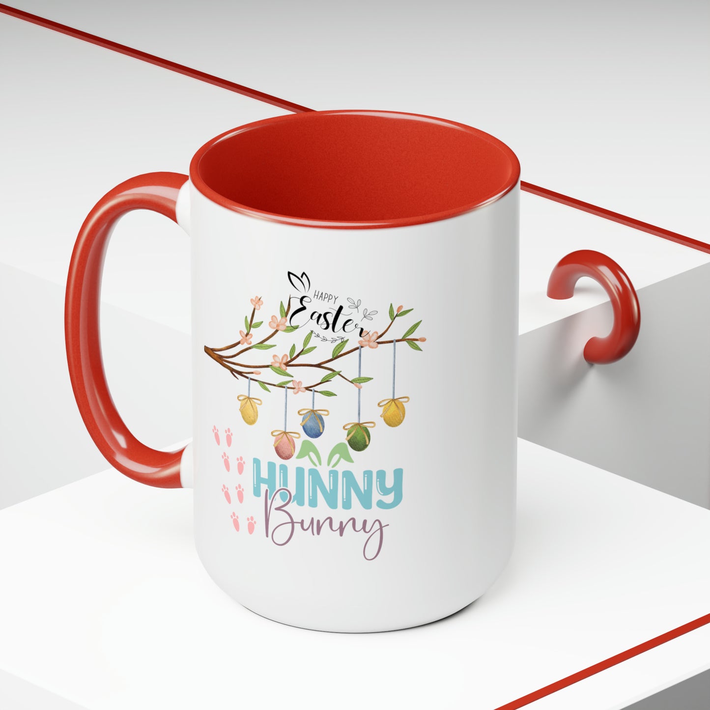 Hunny Bunny Two-Tone Coffee Mugs, 15oz