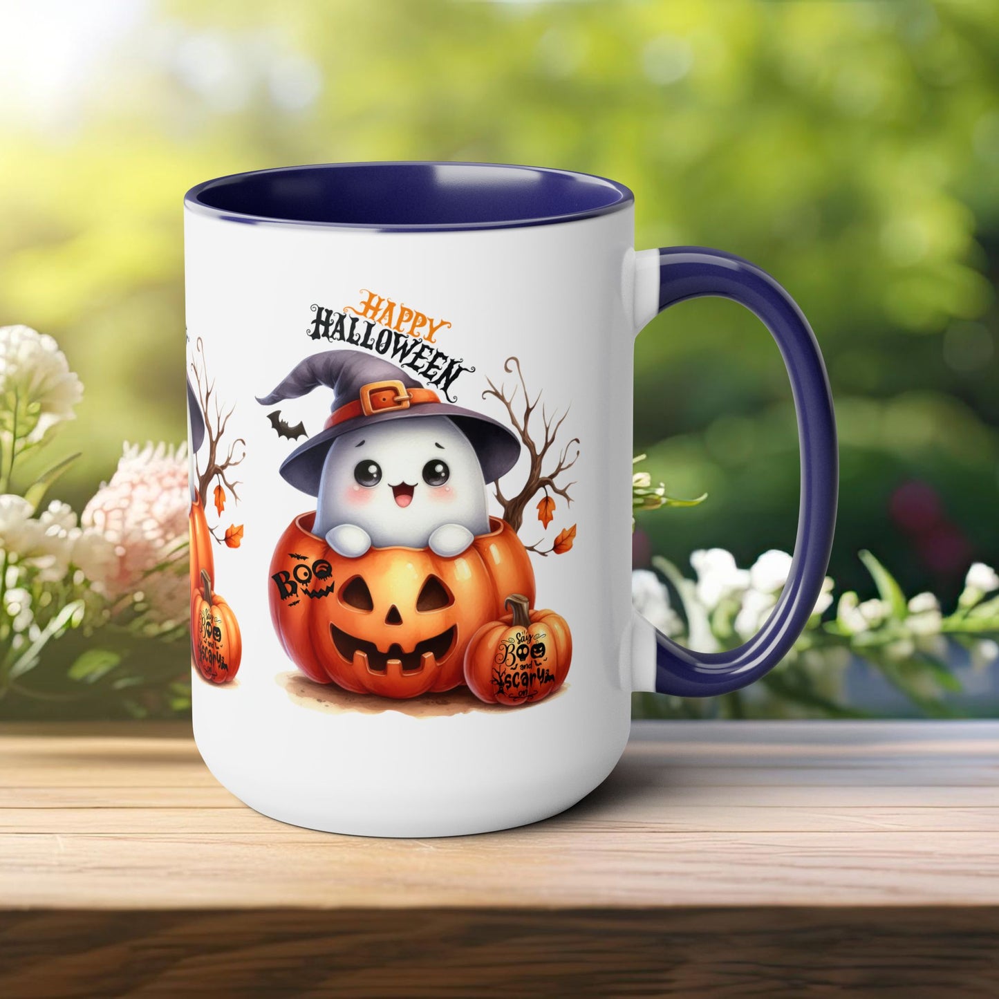 Happy Halloween Coffee Mug,  Let's Go Halloween Coffee Mug, Trick or Treat Halloween Coffee Mug, Cute Skeleton Coffee Mug, Spooky Season Halloween Coffee Mug.