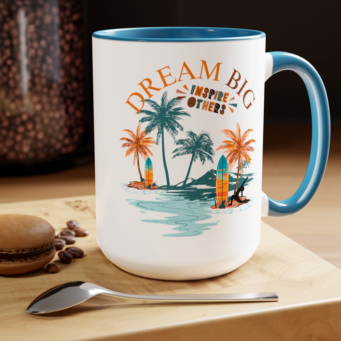 Dream Big Yoga Coffee Mug, Cute Yoga Coffee Mug, Yoga lovers Coffee Mug, Yoga Instructor Gift, Gift For Yoga lover, Gift For Yogi.