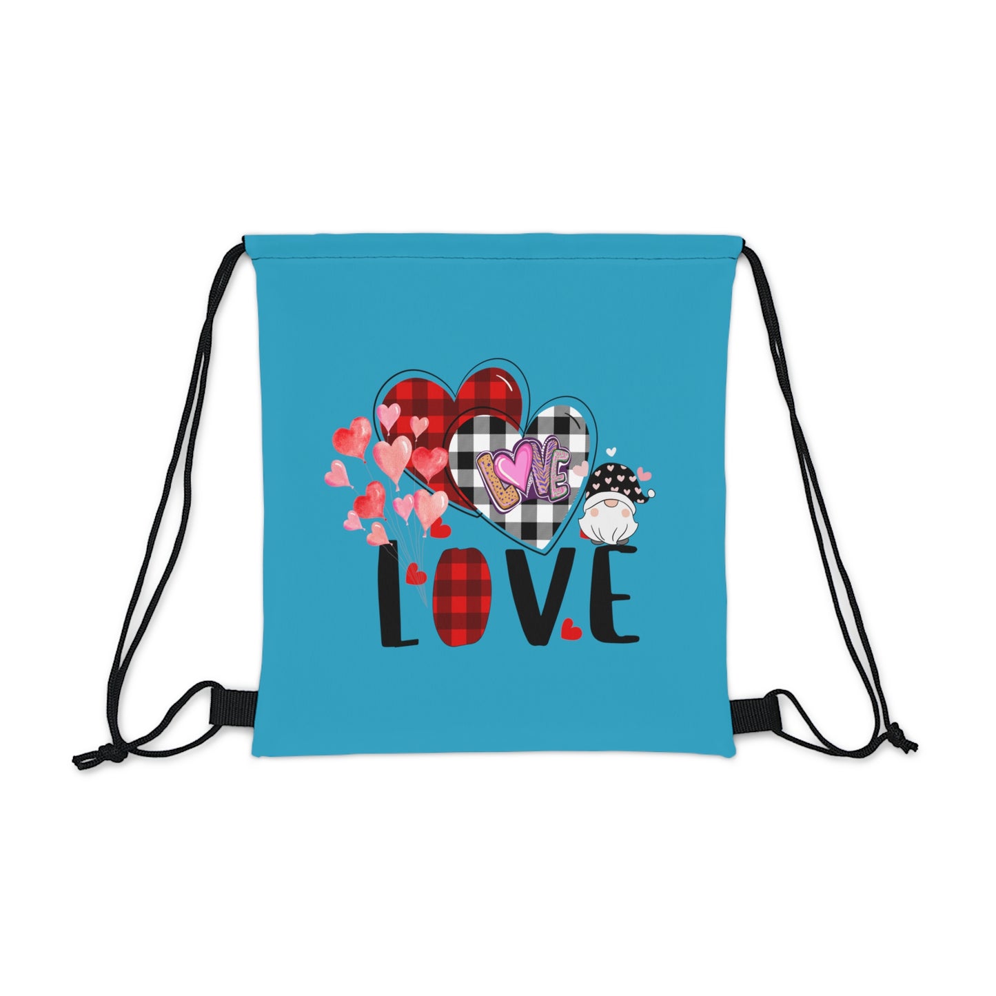 Happy Valentines Day Drawstring Bag