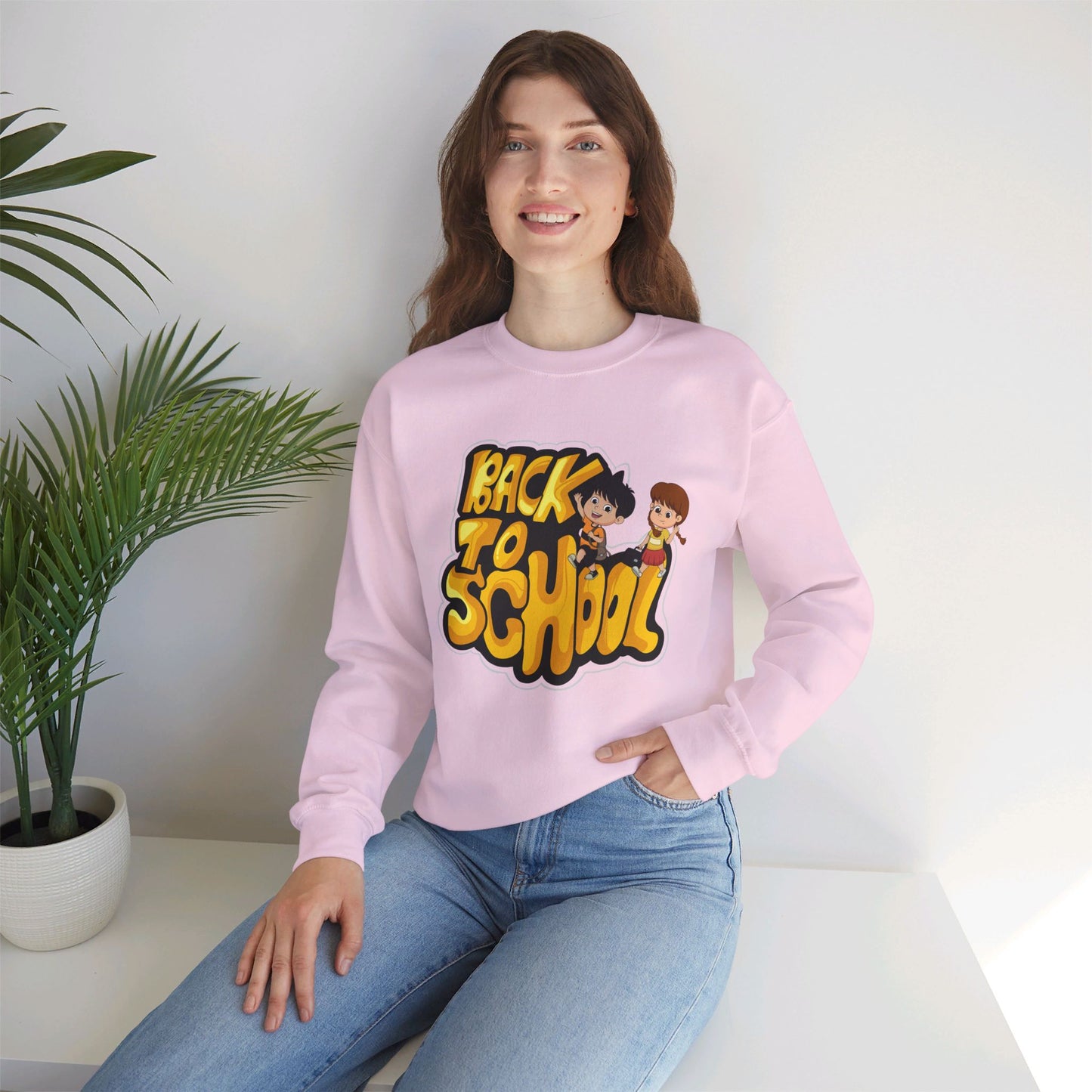 Back To school unisex heavy blend crewneck sweatshirt, We Love Teachers Sweatshirt,Teacher Back To school  Sweatshirt. First Day Vibes Sweatshirt.