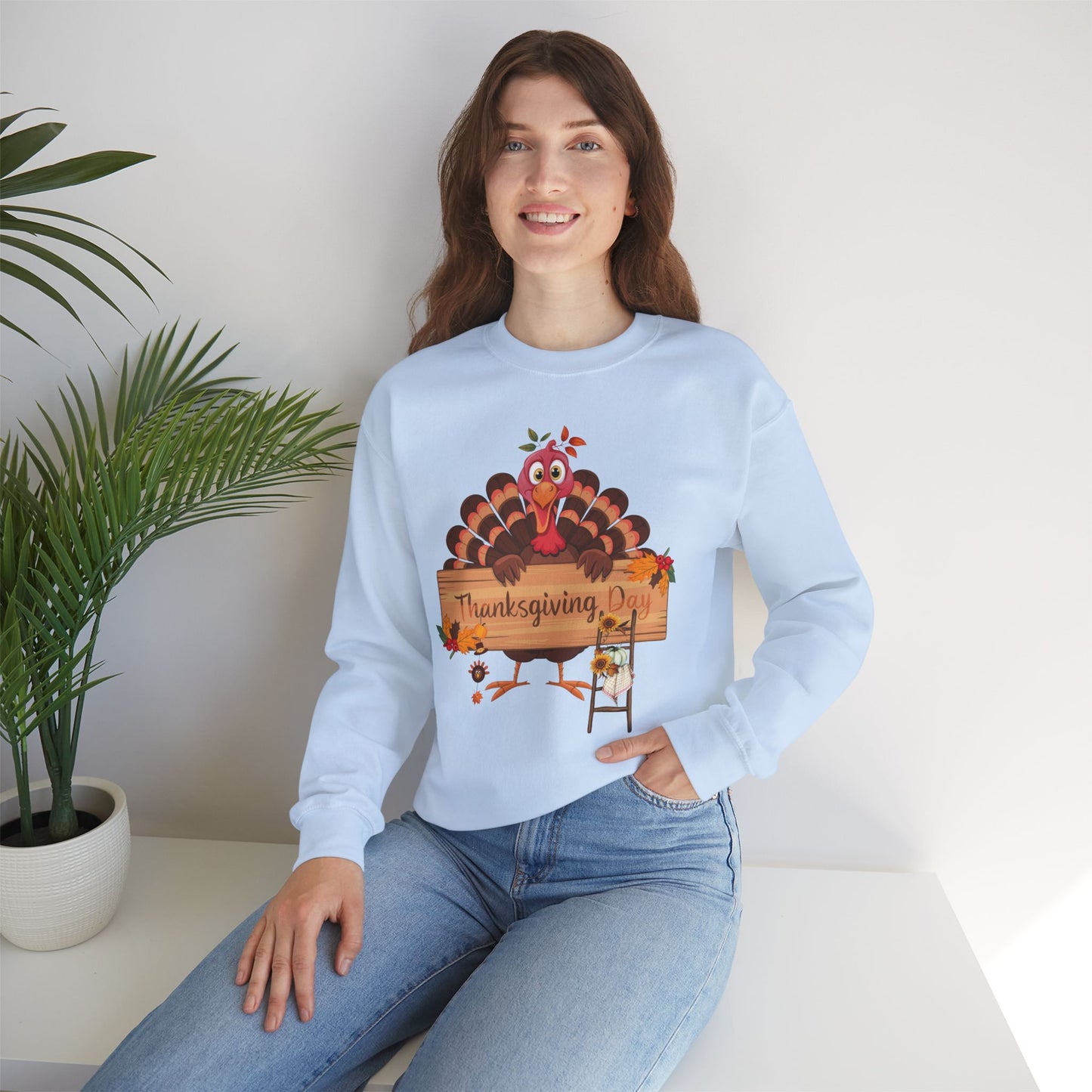 Thanksgiving Day Sweatshirt - Unisex Heavy Blend, Happy Thanksgiving2024 Sweatshirt, Thanksgiving Gift, Festive Sweatshirt.