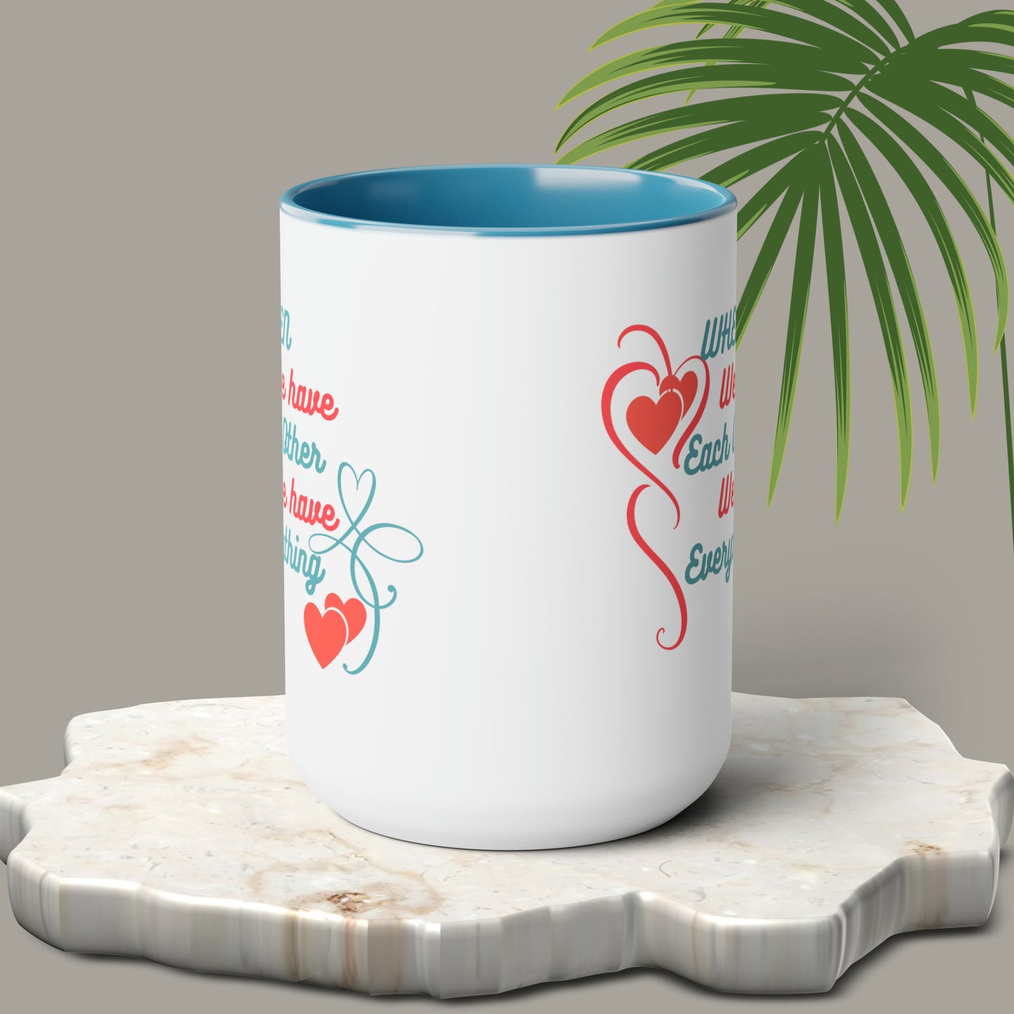 Happy valentines day Two-Tone Coffee Mugs, 15oz