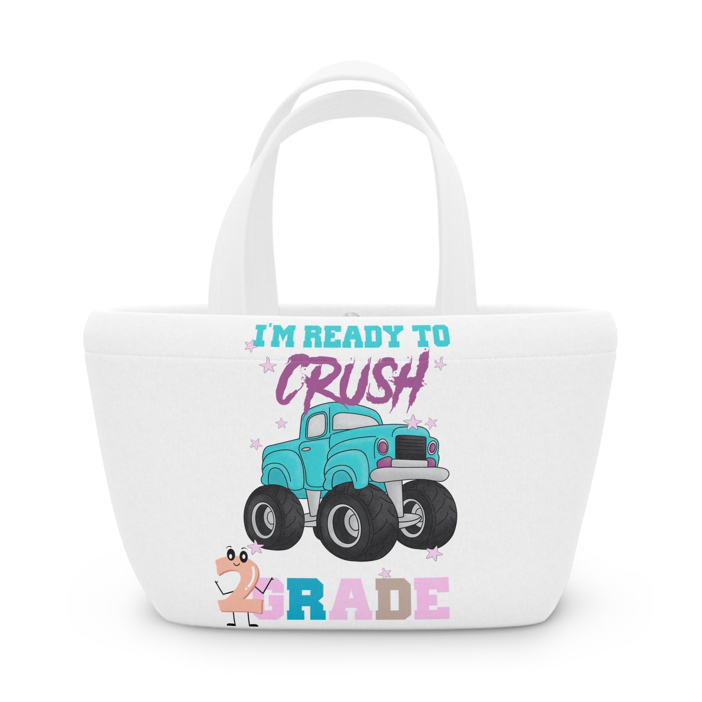 I Am Ready To Crush 2nd Grade Lunch Bag, Back To School Lunch Bag, Back to Learning Lunch Bag, Ready for School Lunch Bag. First day Of School.