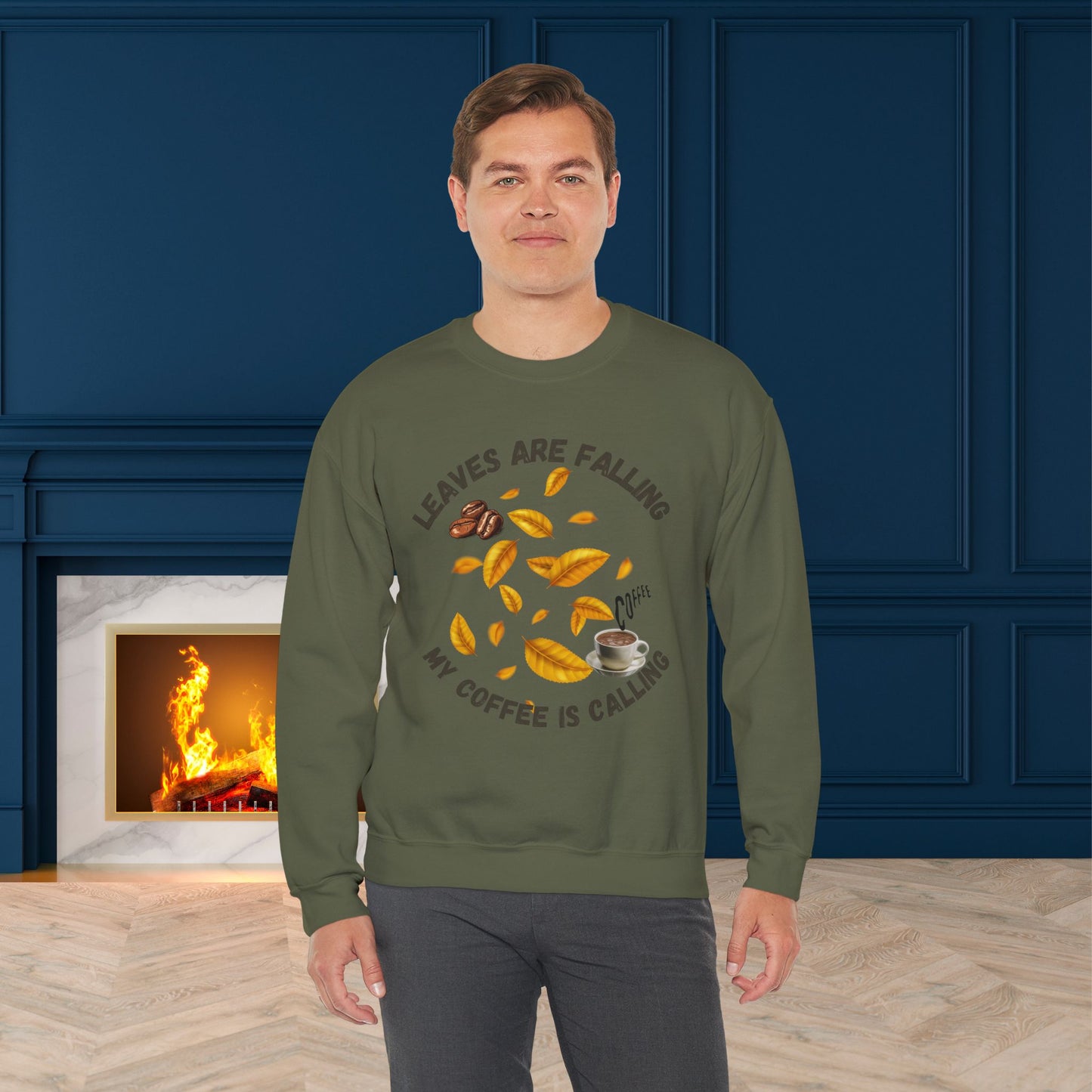 Leaves Are Falling Sweatshirt, HappyThanksgiving Sweatshirt - Unisex Heavy Blend, Happy Thanksgiving2024 Sweatshirt, Thanksgiving Gift, Festive Sweatshirt.