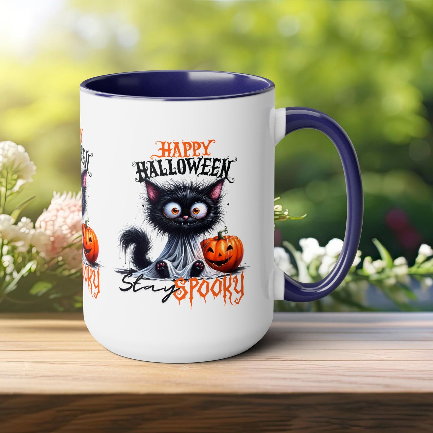 Stay Spooky Happy Halloween Coffee Mug,  Let's Go Halloween Coffee Mug, Trick or Treat Halloween Coffee Mug, Cute Ghost Coffee Mug, Spooky Season Halloween Coffee Mug.