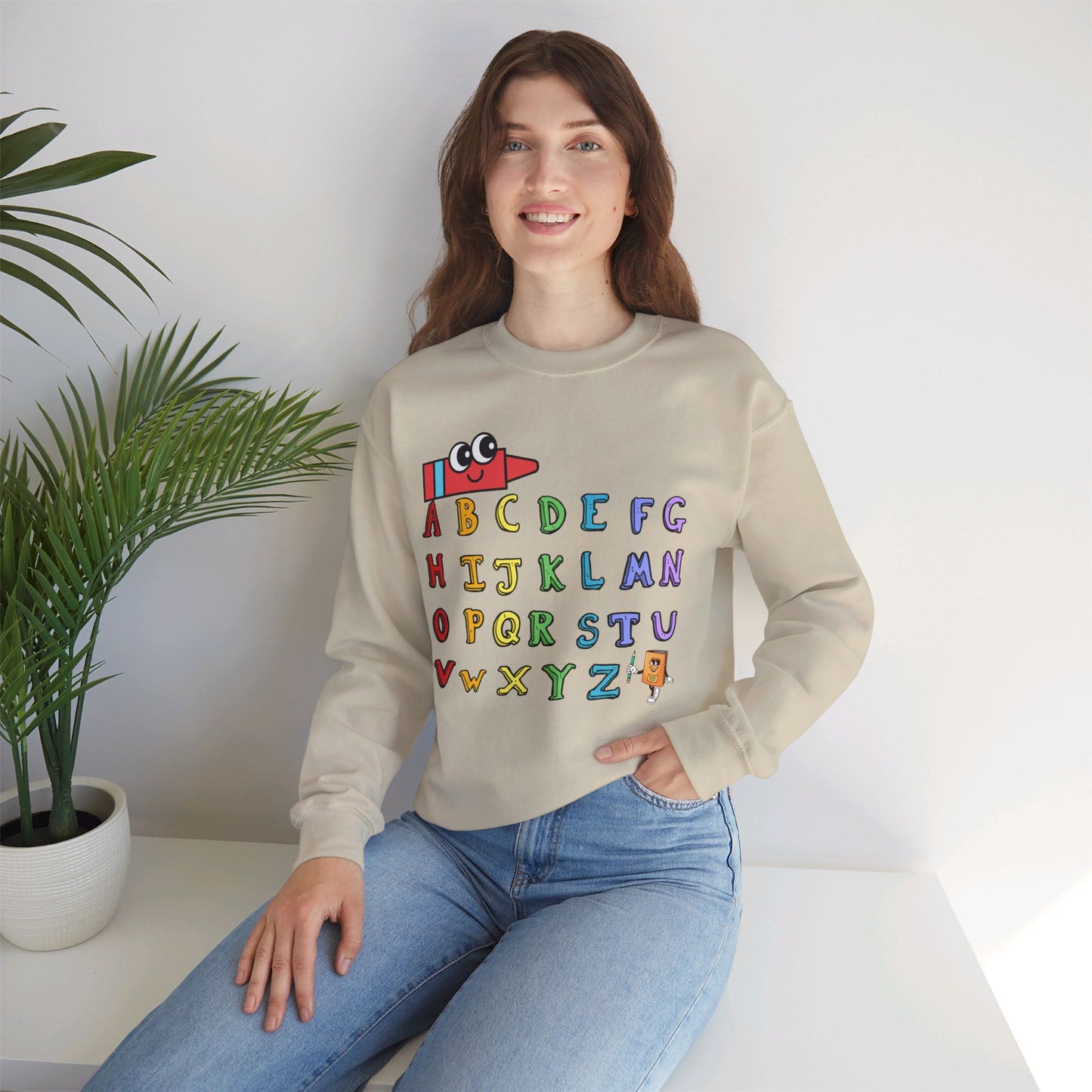 Back To school unisex heavy blend crewneck sweatshirt, We Love Teachers Sweatshirt,Teacher Back To school  Sweatshirt. First Day Vibes Sweatshirt.