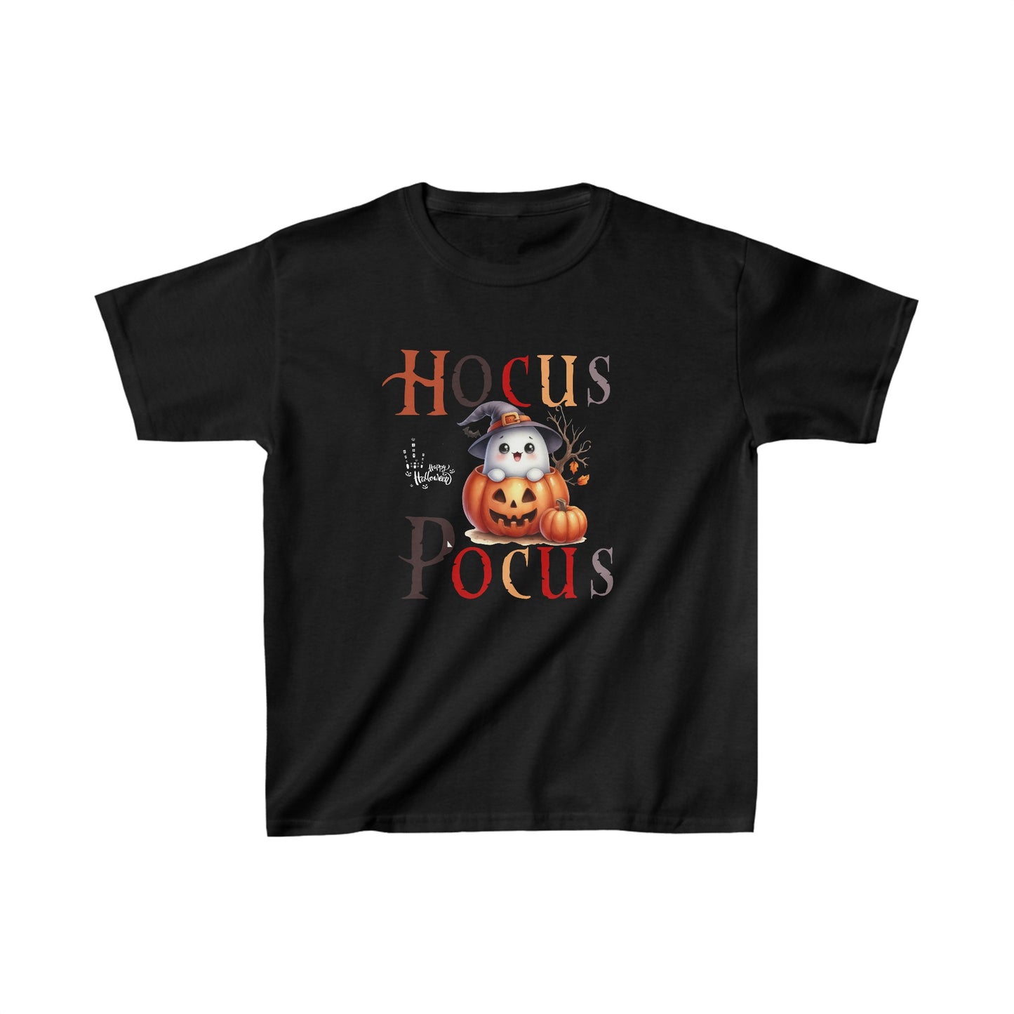 Hocus Pocus Halloween Kids Shirt, Stay Spooky Halloween Kids Heavy Cotton™ Tee, Spooky Season Kids Shirt, Spooky Vibes Shirt, Trick Or Treat Cotton T-Shirt.