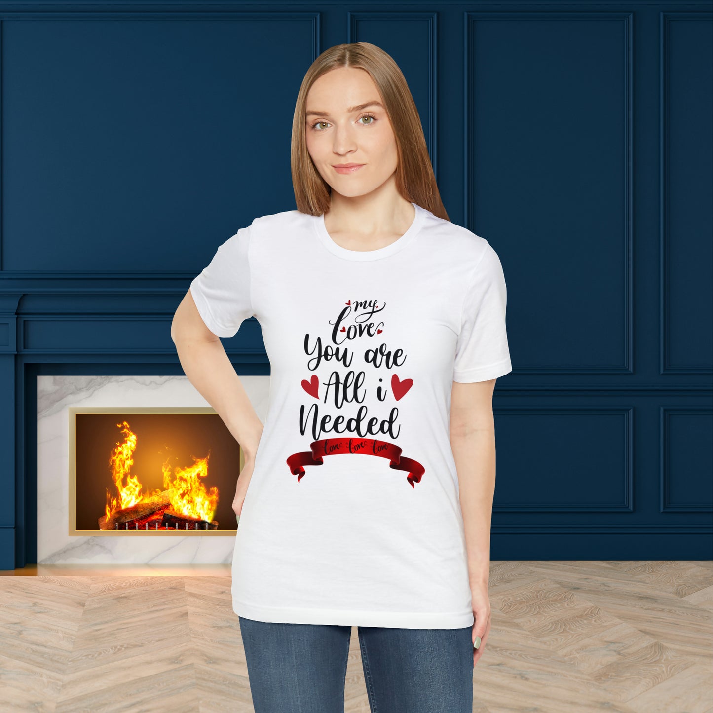 Happy valentines day Unisex Jersey Short Sleeve Tee