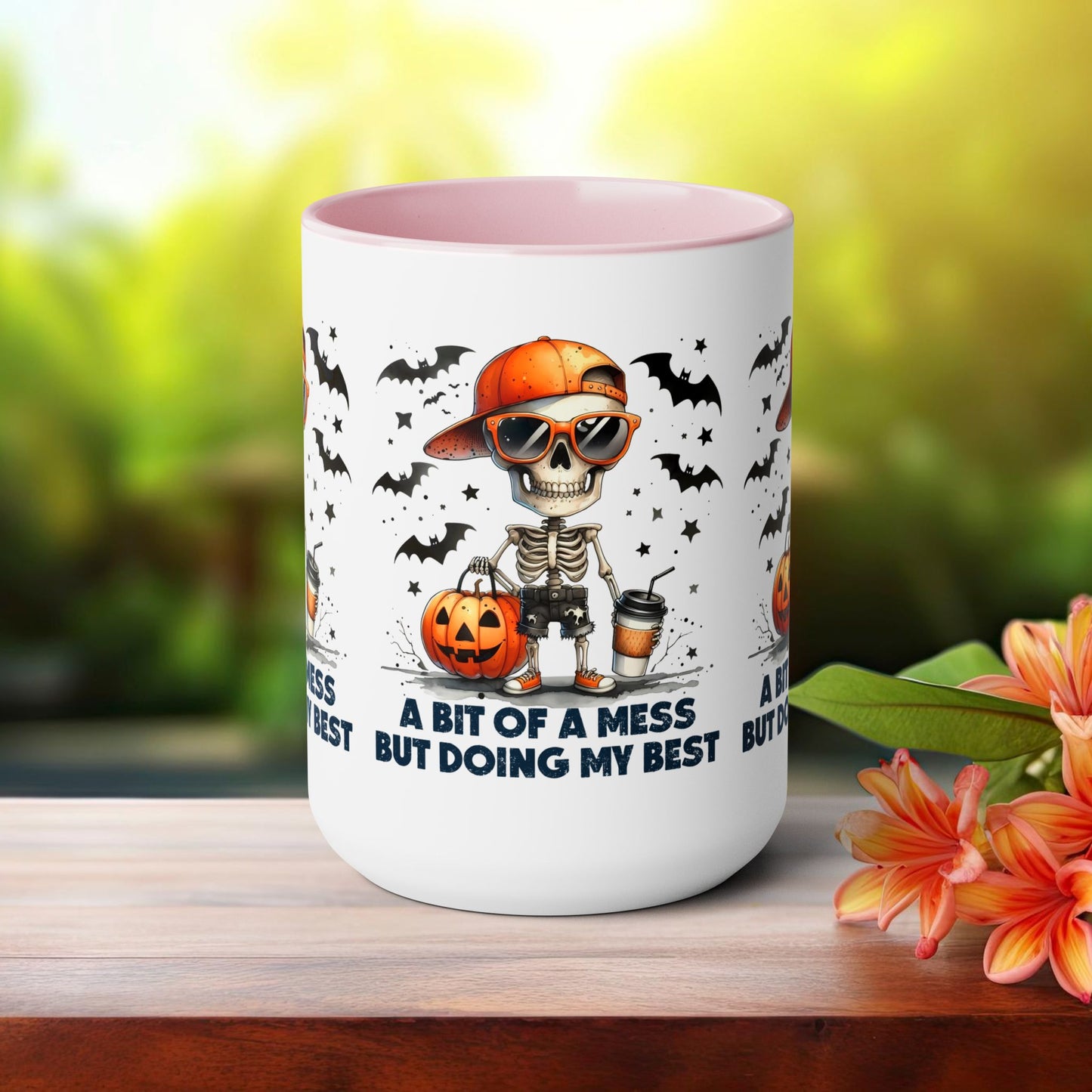 Happy Halloween Coffee Mug,  Let's Go Halloween Coffee Mug, Trick or Treat Halloween Coffee Mug, Cute Skeleton Coffee Mug, Spooky Season Halloween Coffee Mug.