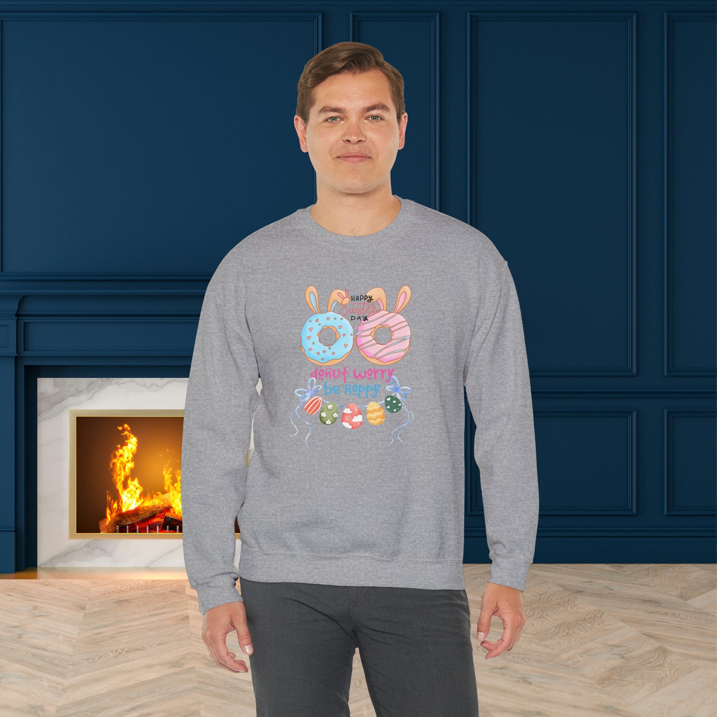 Happy Easter Unisex Crewneck Sweatshirt