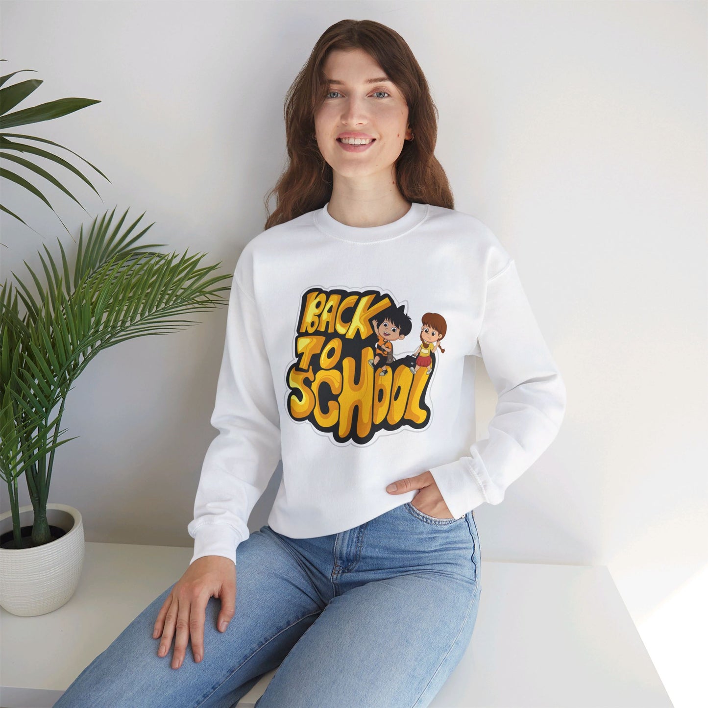 Back To school unisex heavy blend crewneck sweatshirt, We Love Teachers Sweatshirt,Teacher Back To school  Sweatshirt. First Day Vibes Sweatshirt.