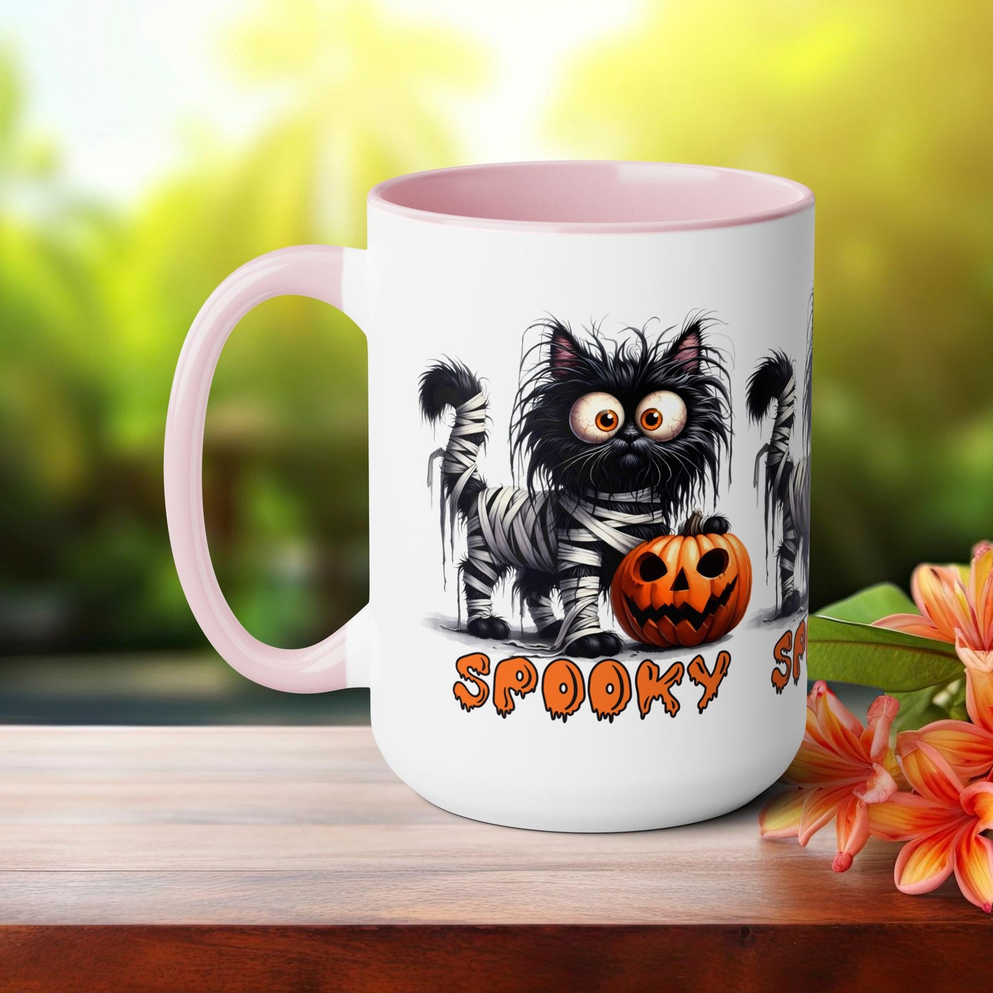 Spooky Happy Halloween Coffee Mug,  Let's Go Halloween Coffee Mug, Trick or Treat Halloween Coffee Mug, Cute Ghost Coffee Mug, Spooky Season Halloween Coffee Mug.