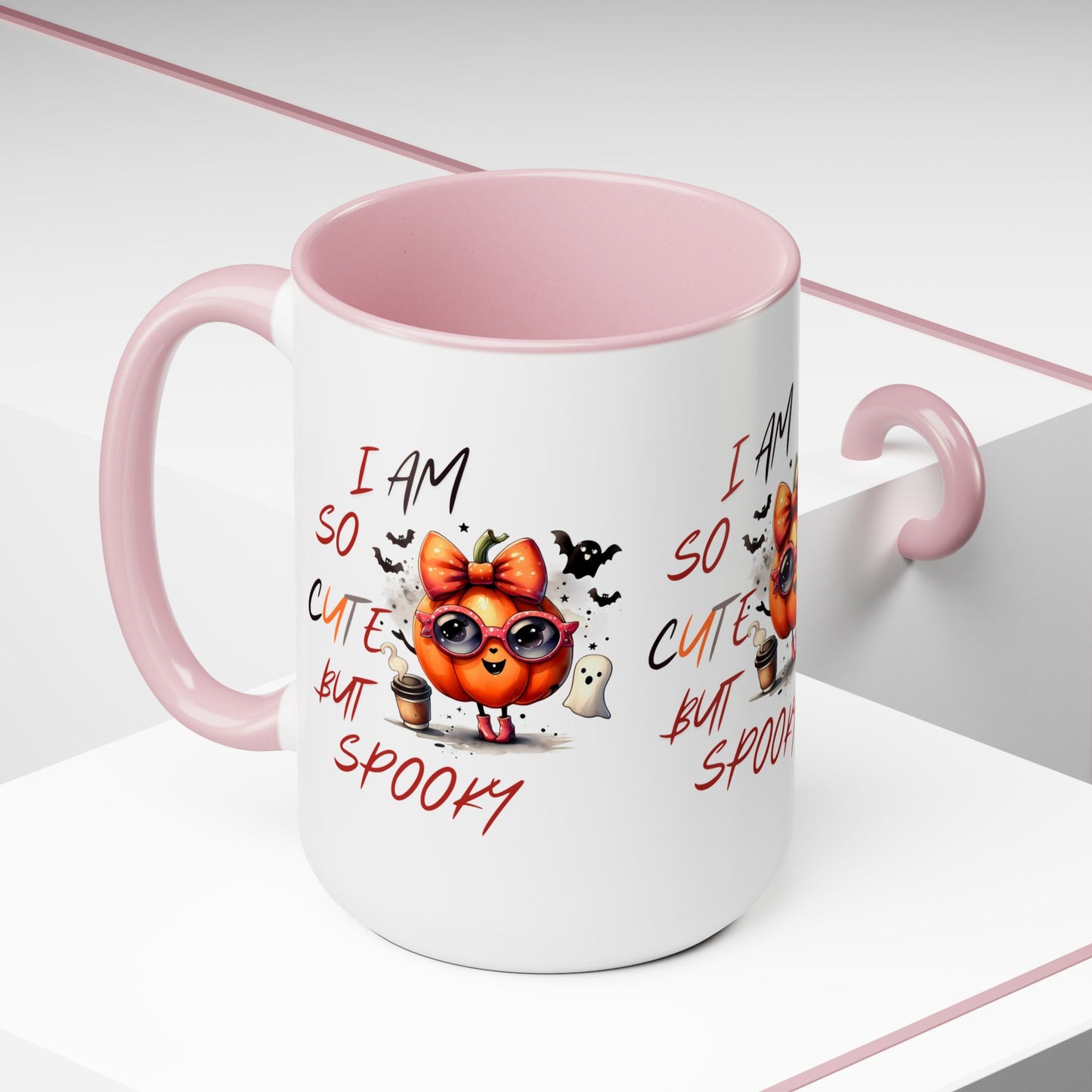 I Am So Cute But Spooky Halloween Coffee Mug,  Let's Go Halloween Coffee Mug, Trick or Treat Halloween Coffee Mug, Cute Skeleton Coffee Mug, Spooky Season Halloween Coffee Mug.