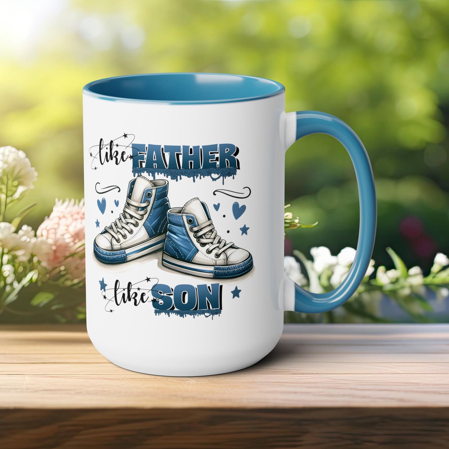 Happy father's dayTow-Tone Coffee Mug.15oz, Gift for Dad, Daddy's Coffee Mug