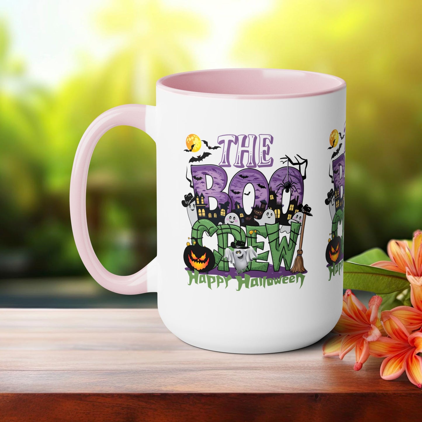 The Boo Crew Happy Halloween Coffee Mug,  Let's Go Halloween Coffee Mug, Trick or Treat Halloween Coffee Mug, Cute Skeleton Coffee Mug, Spooky Season Halloween Coffee Mug.