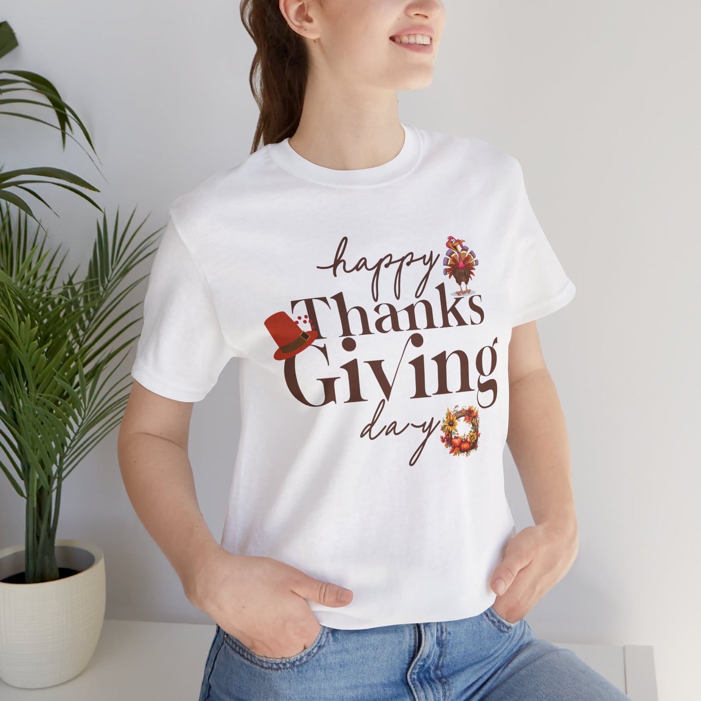 Happy Thanksgiving T-shirt, Happy thanksgiving 2024 T-shirt, Thanksgiving Gift,Turkey Shirt, Family Thanksgiving, Holiday Outfit.