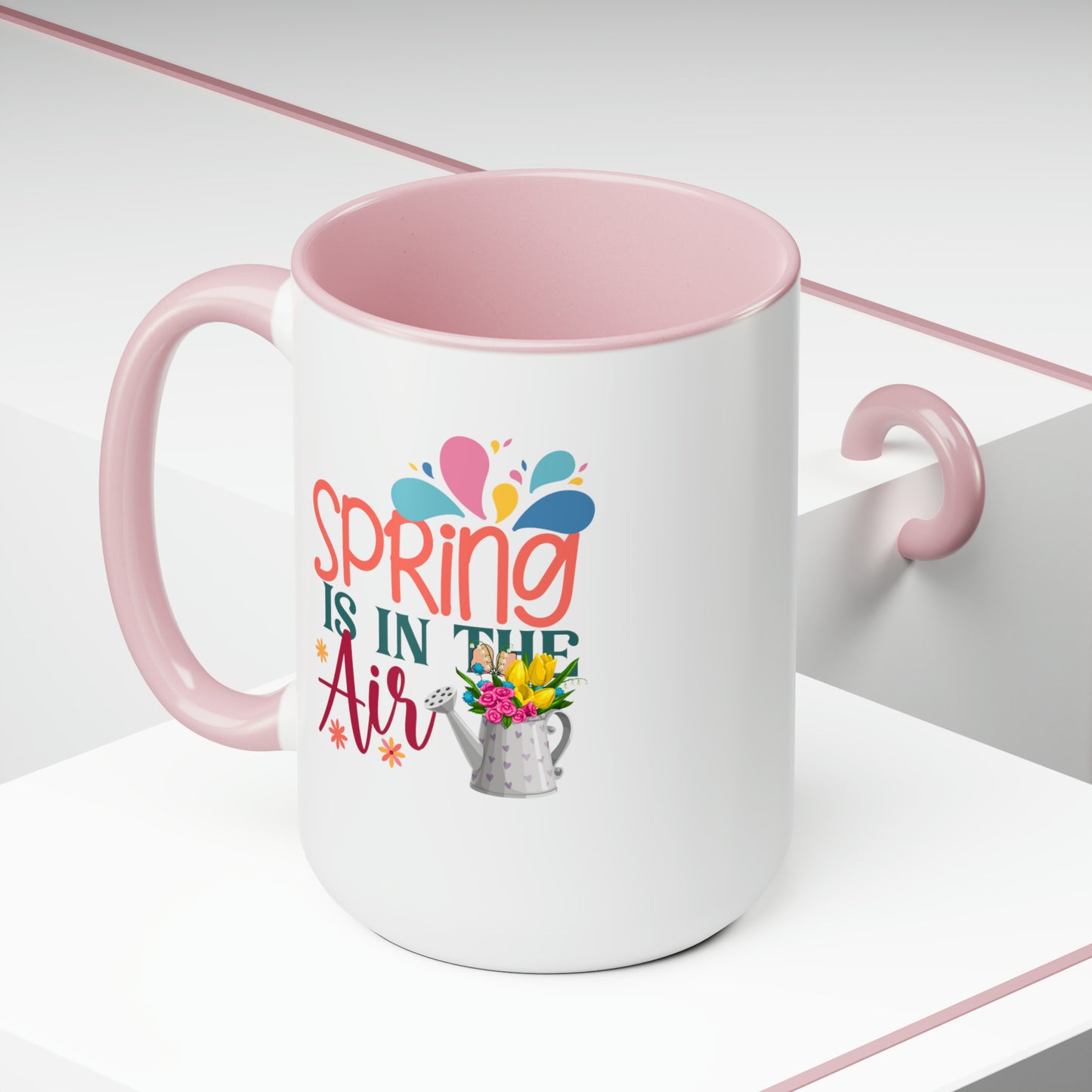 Spring Is In The Air two-Tone Coffee Mugs, 15oz