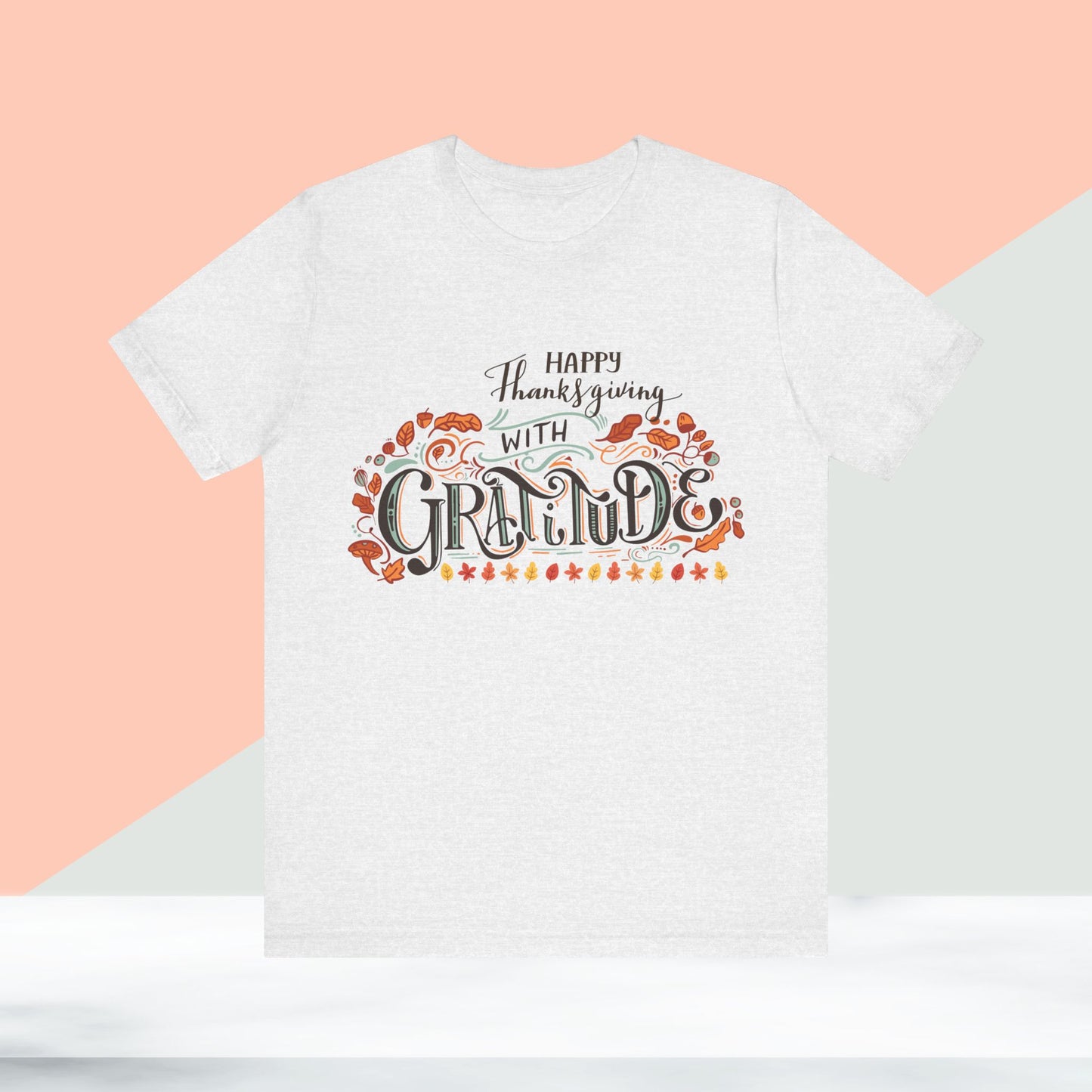 Happy Thanksgiving With Gratitude T-shirt, Happy thanksgiving 2024 T-shirt, Thanksgiving Gift,Turkey Shirt, Family Thanksgiving, Holiday Outfit.