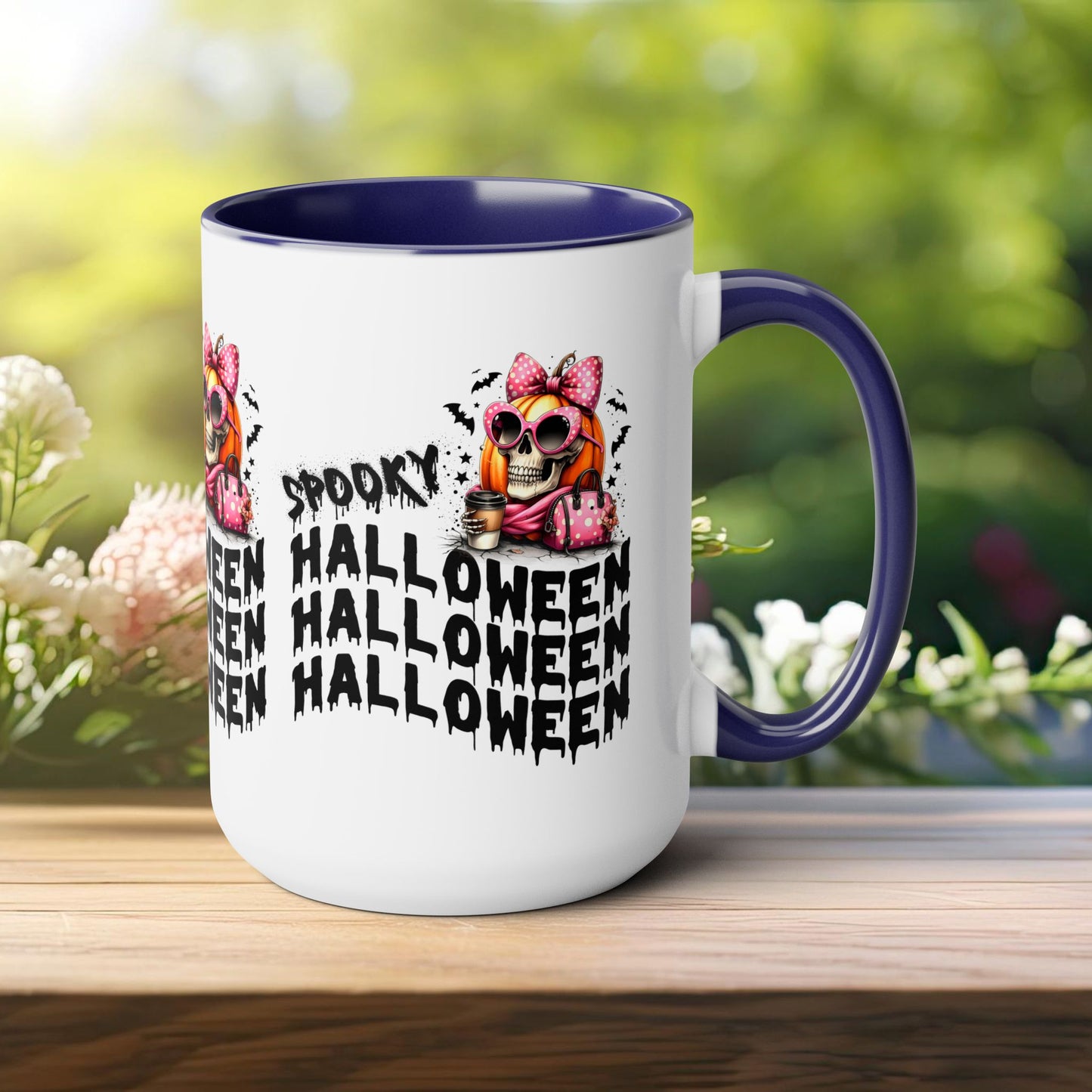 Spooky Halloween Coffee Mug, Beware Halloween Coffee Mug, Trick or Treat Halloween Coffee Mug, Cute Skeleton Coffee Mug, Spooky Season Halloween Coffee Mug.