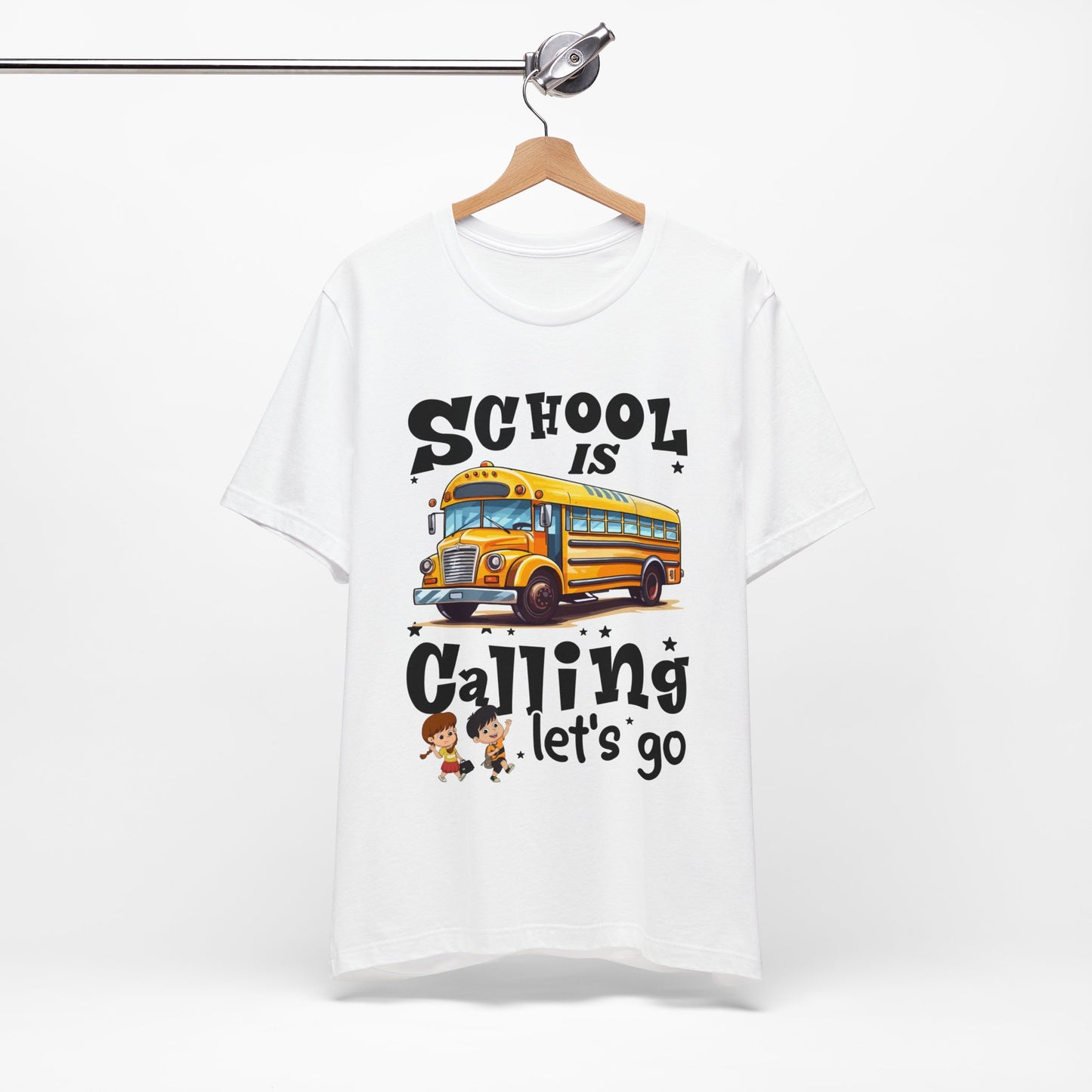 School Is calling T-shirt, First Day Of School T-Shirt, Teacher Back To school unisex jersey short sleeve.First Day Vibes T-Shirt.