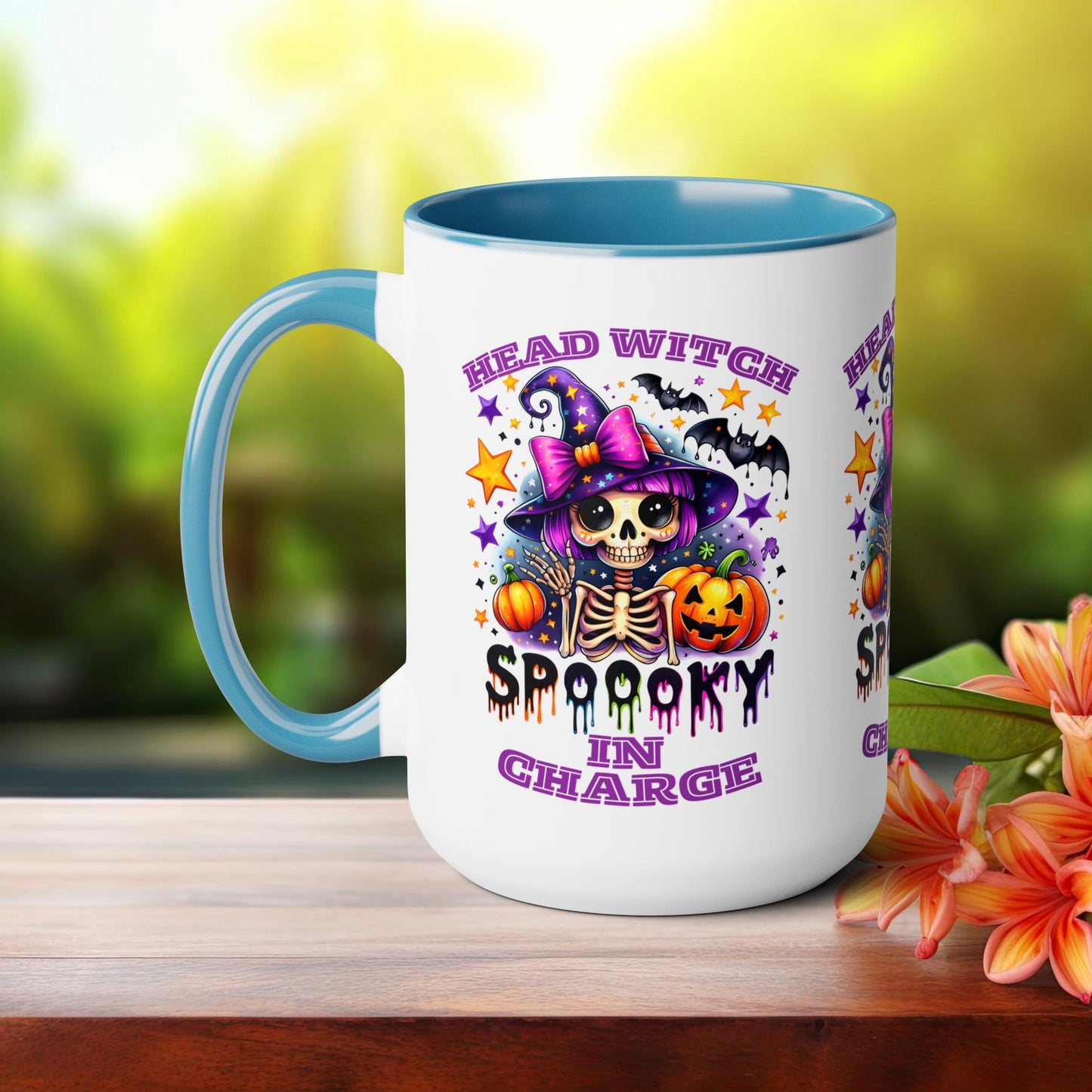 Head Witch In Charge Halloween Coffee Mug,  Let's Go Halloween Coffee Mug, Trick or Treat Halloween Coffee Mug, Cute Skeleton Coffee Mug, Spooky Season Halloween Coffee Mug.