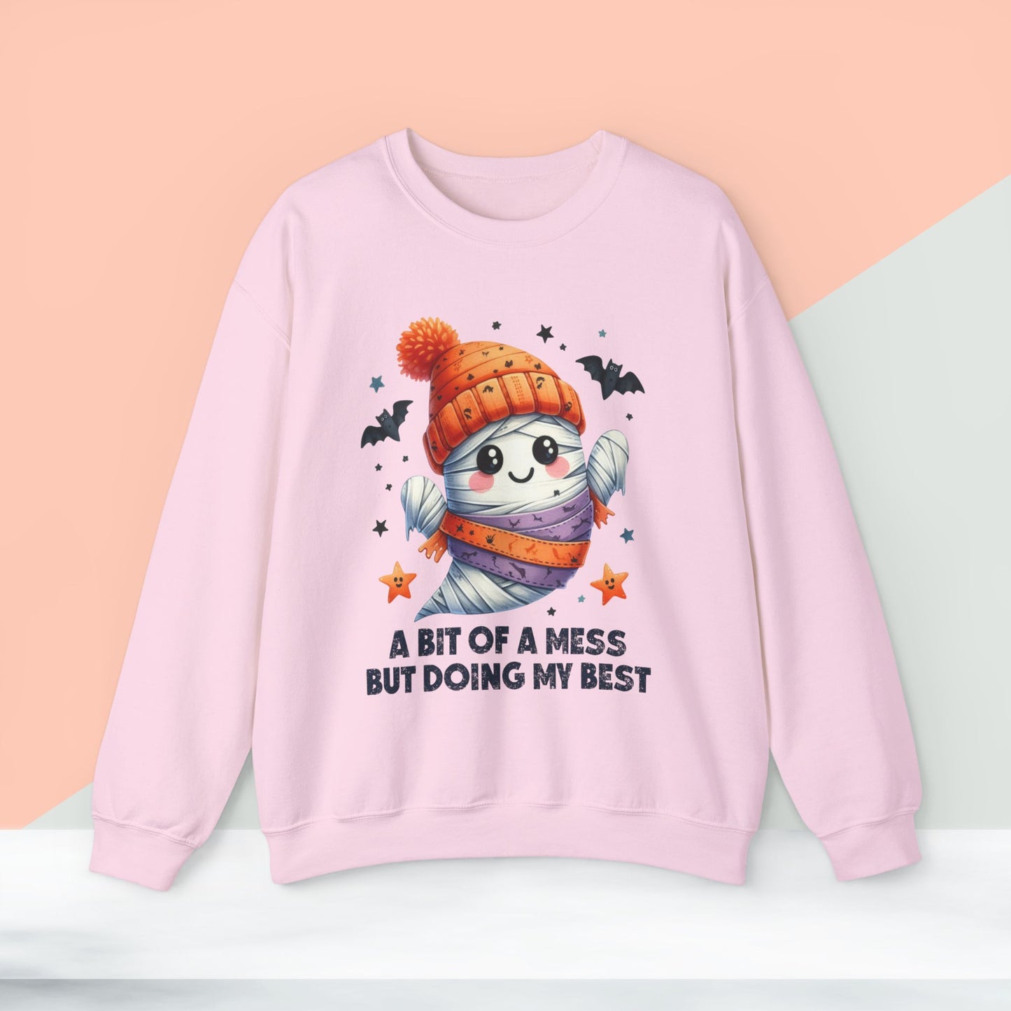 Halloween Sweatshirt, Happy Halloween Sweatshirt - Unisex Heavy Blend Crewneck, Halloween Sweatshirt, Cute Spooky Ghost sweatshirt.
