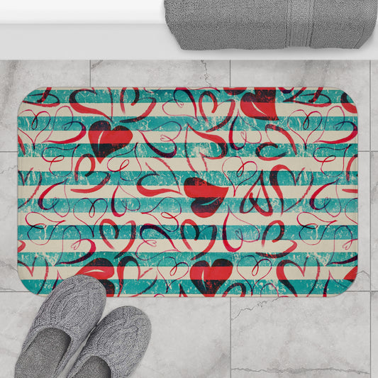 Happy Valentines Day Bath Mat