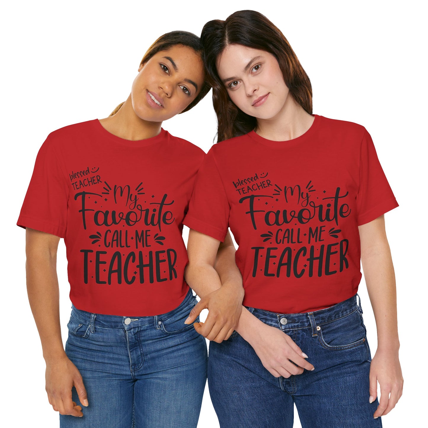 My Favorite Call Me Teacher T-shirt, Hello Teacher T-Shirt, Back To School T-Shirt, Teach Love Inspire Teacher Shirt, Teacher Back To school unisex jersey short sleeve.First Day Vibes T-Shirt.