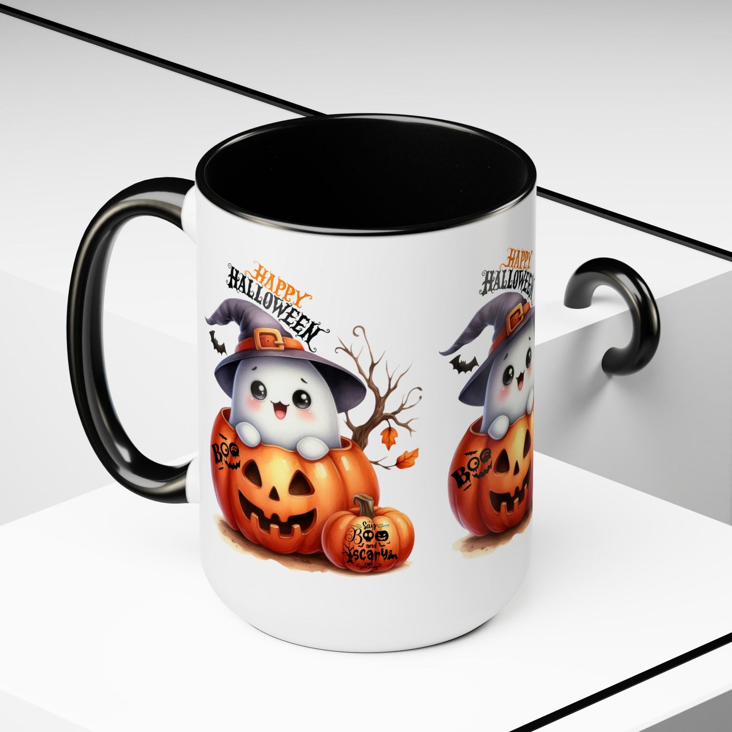 Happy Halloween Coffee Mug,  Let's Go Halloween Coffee Mug, Trick or Treat Halloween Coffee Mug, Cute Skeleton Coffee Mug, Spooky Season Halloween Coffee Mug.