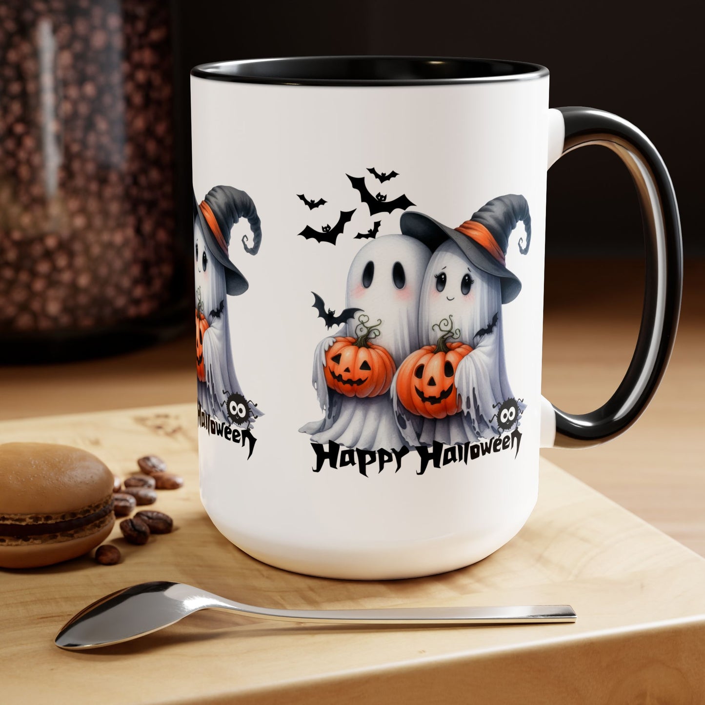 Happy Halloween Coffee Mug,  Let's Go Halloween Coffee Mug, Trick or Treat Halloween Coffee Mug, Cute Skeleton Coffee Mug, Spooky Season Halloween Coffee Mug.