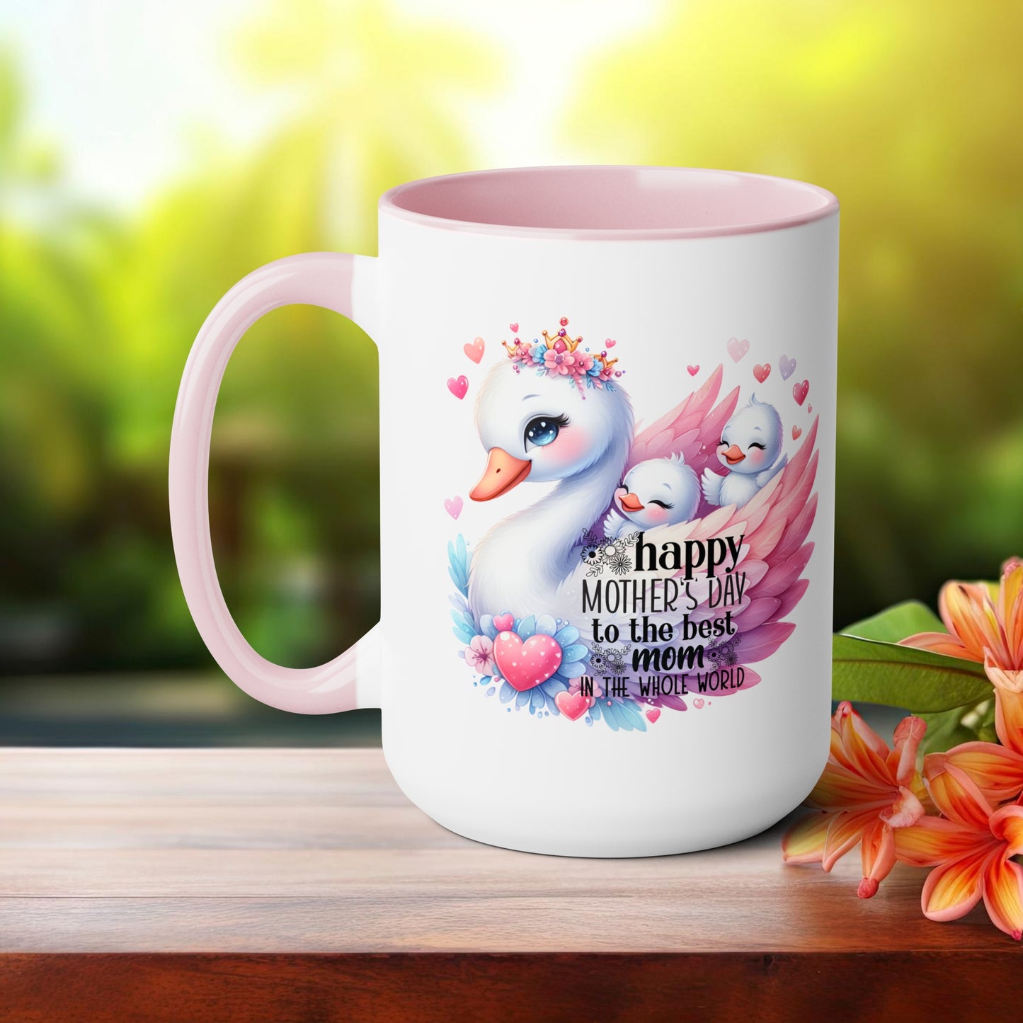 Happy Mother's dayTow-Tone Coffee Mug.15oz, Gift for mom, Mama's Coffee Mug