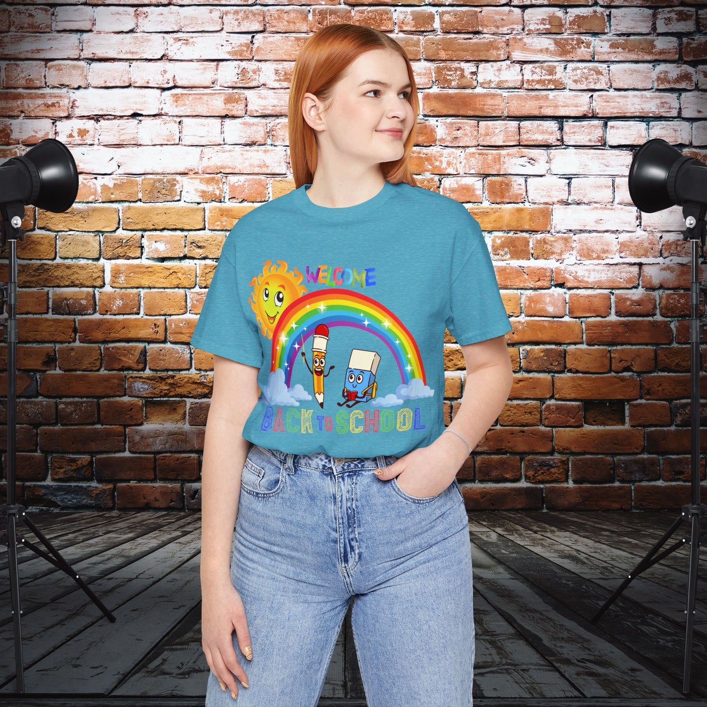 Welcome Back To School T-Shirt, Hello Teacher T-Shirt, Back To School T-Shirt, Teach Love Inspire Teacher Shirt, Teacher Back To school unisex jersey short sleeve.First Day Vibes T-Shirt.
