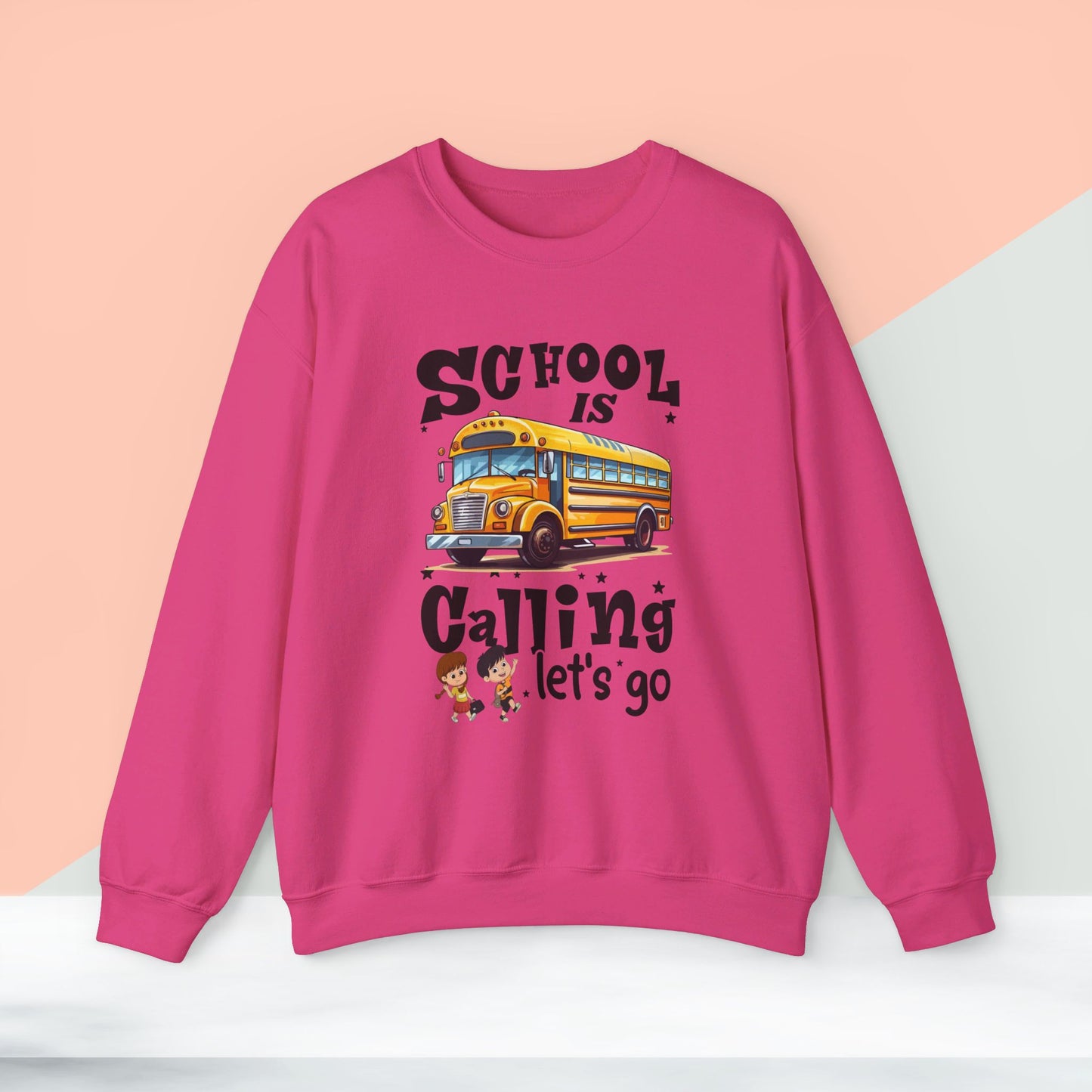 Back To school unisex heavy blend crewneck sweatshirt, We Love Teachers Sweatshirt,Teacher Back To school  Sweatshirt. First Day Vibes Sweatshirt.