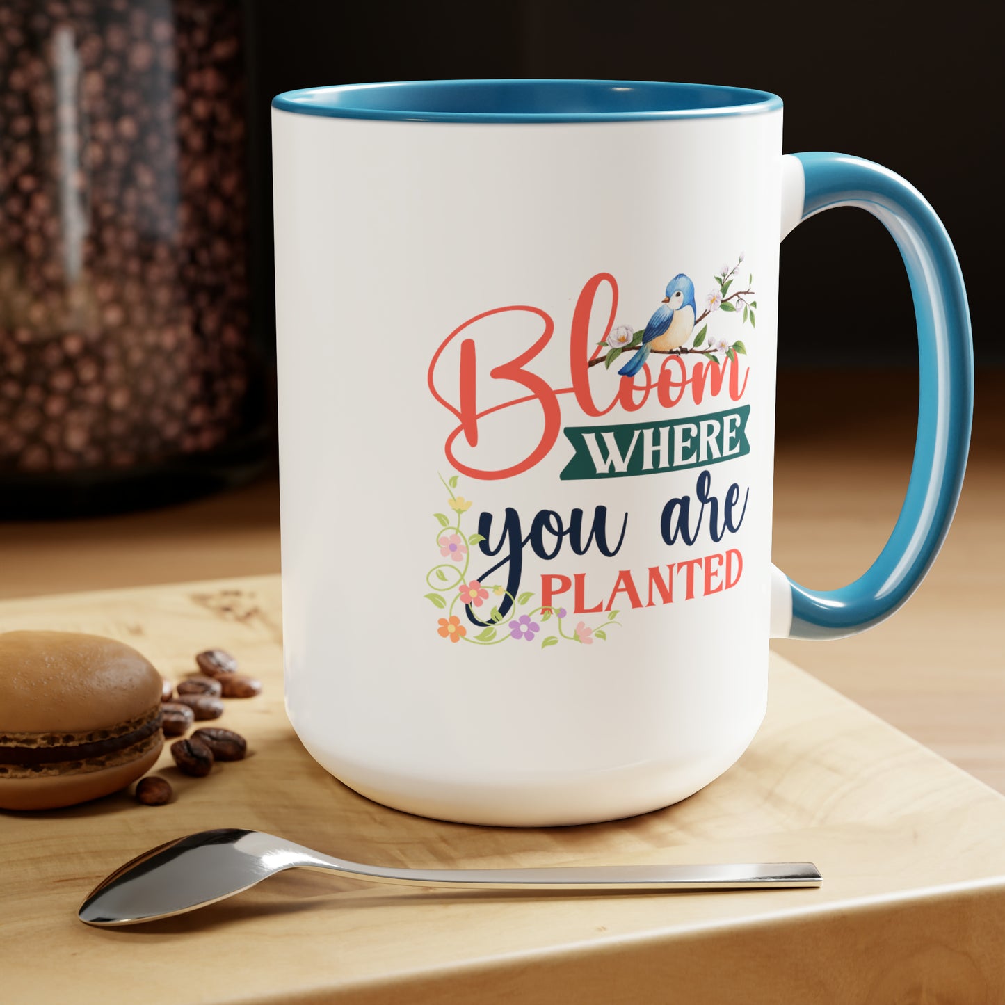 Spring time  two-Tone Coffee Mugs, 15oz