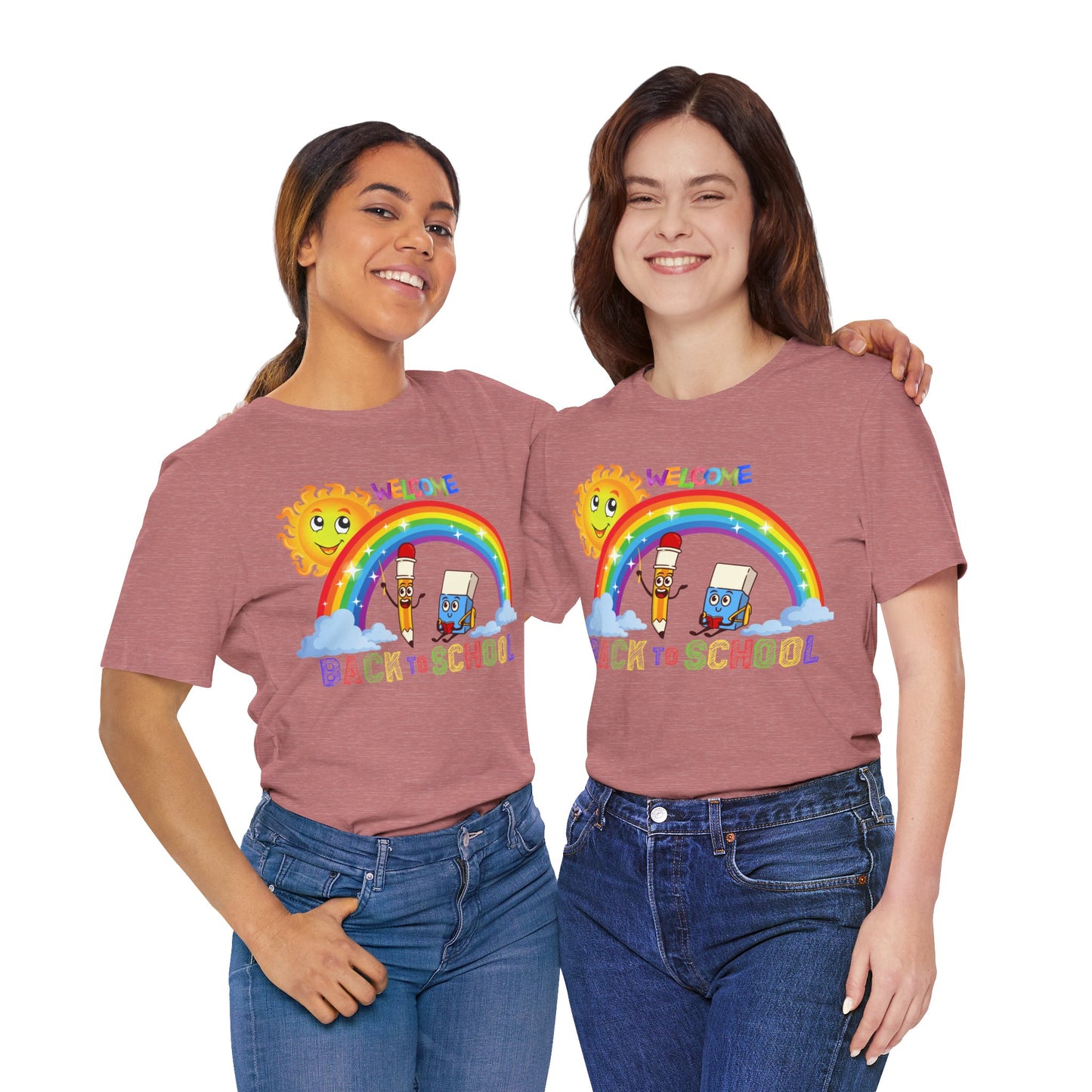 Welcome Back To School T-Shirt, Hello Teacher T-Shirt, Back To School T-Shirt, Teach Love Inspire Teacher Shirt, Teacher Back To school unisex jersey short sleeve.First Day Vibes T-Shirt.