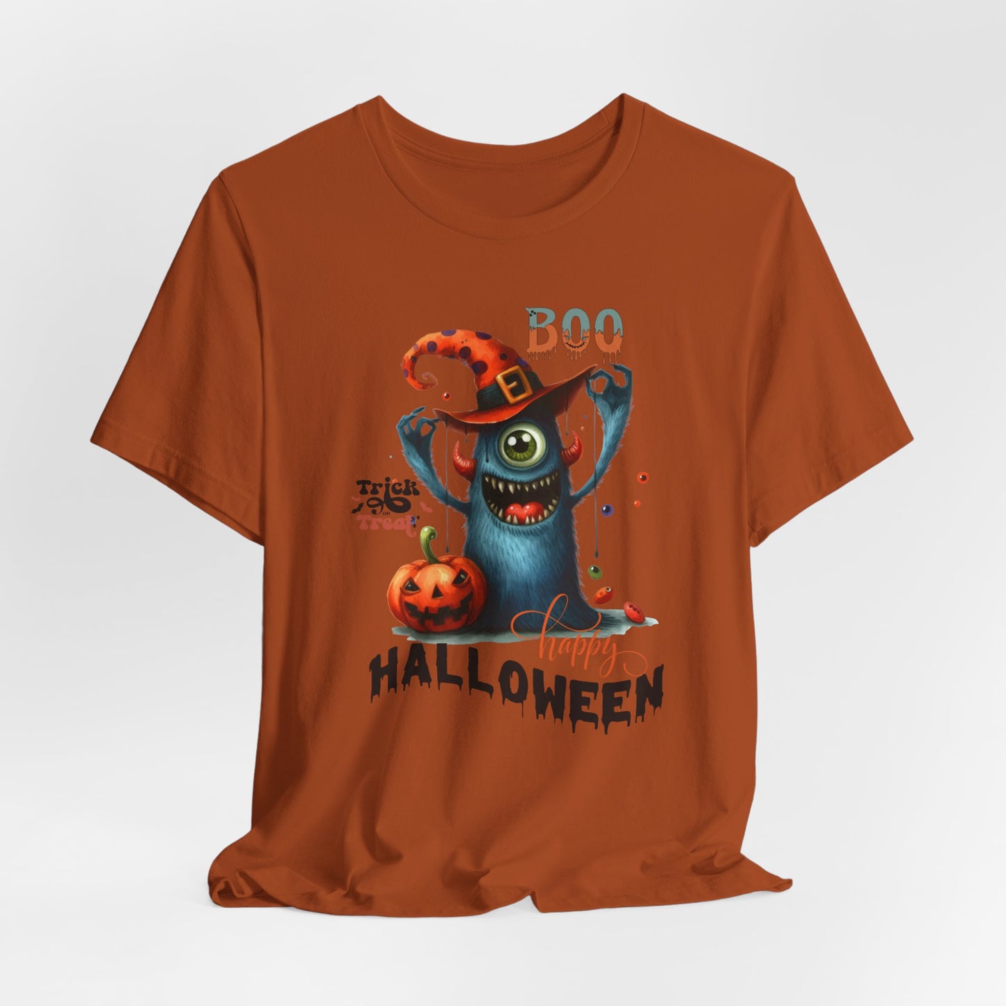 Boo Happy Halloween T-shirt, Happy Halloween T-shirt, Trick Or Treat T-shirt, Halloween T-shirt, Cool Halloween T-shirt, Spooky T-shirt,