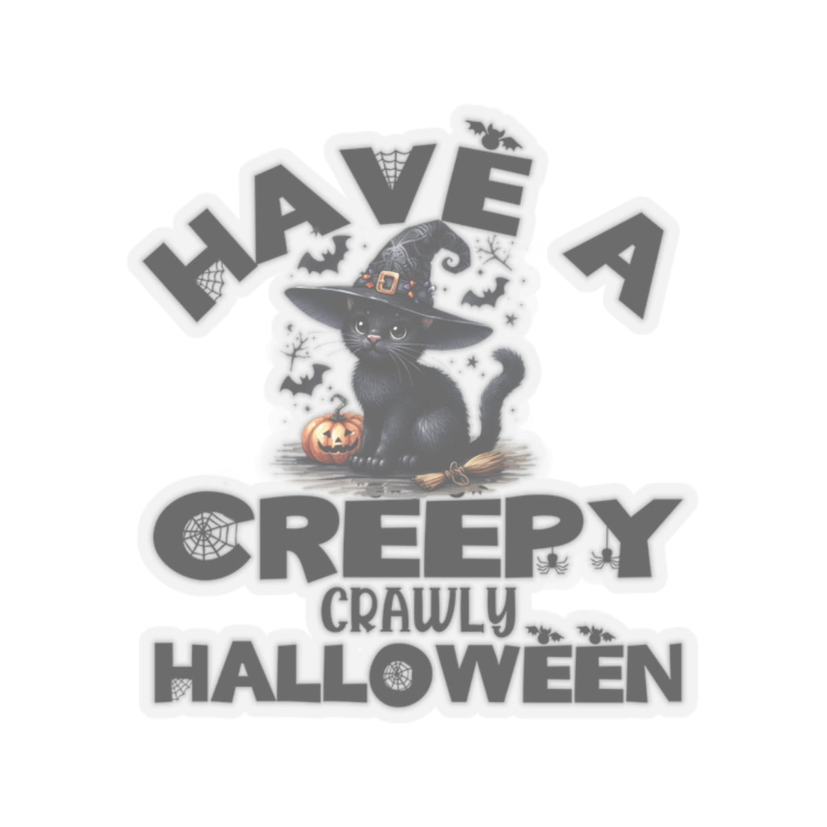 Have A Creepy Crawly Halloween Kiss-Cut Stickers, Spooky Vibes Happy Halloween Kiss-Cut Stickers, Happy Halloween Kiss-Cut Stickers, Spooky Season Kiss-Cut Stickers, Trick Or Treat Halloween Kiss-Cut Stickers.