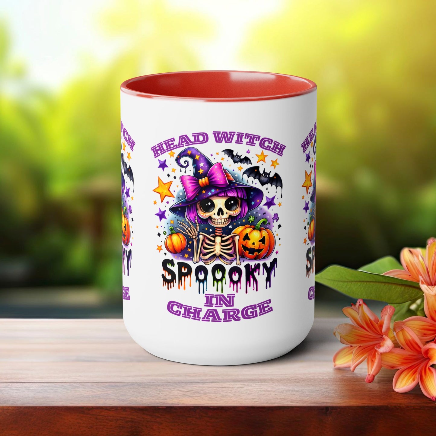 Head Witch In Charge Halloween Coffee Mug,  Let's Go Halloween Coffee Mug, Trick or Treat Halloween Coffee Mug, Cute Skeleton Coffee Mug, Spooky Season Halloween Coffee Mug.