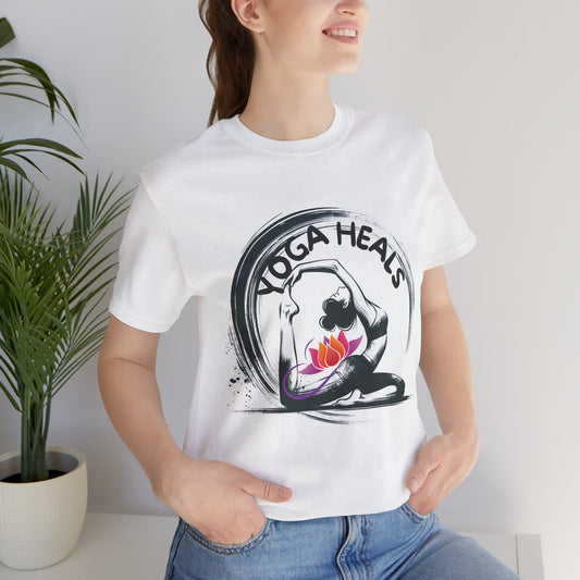 Yoga Heals T-Shirt, Cute Yoga workout Shirt, Yoga lovers T-shirt, Yoga Instructor Gift, Gym shirt, Gift For Yoga lover, Gift For Yogi.