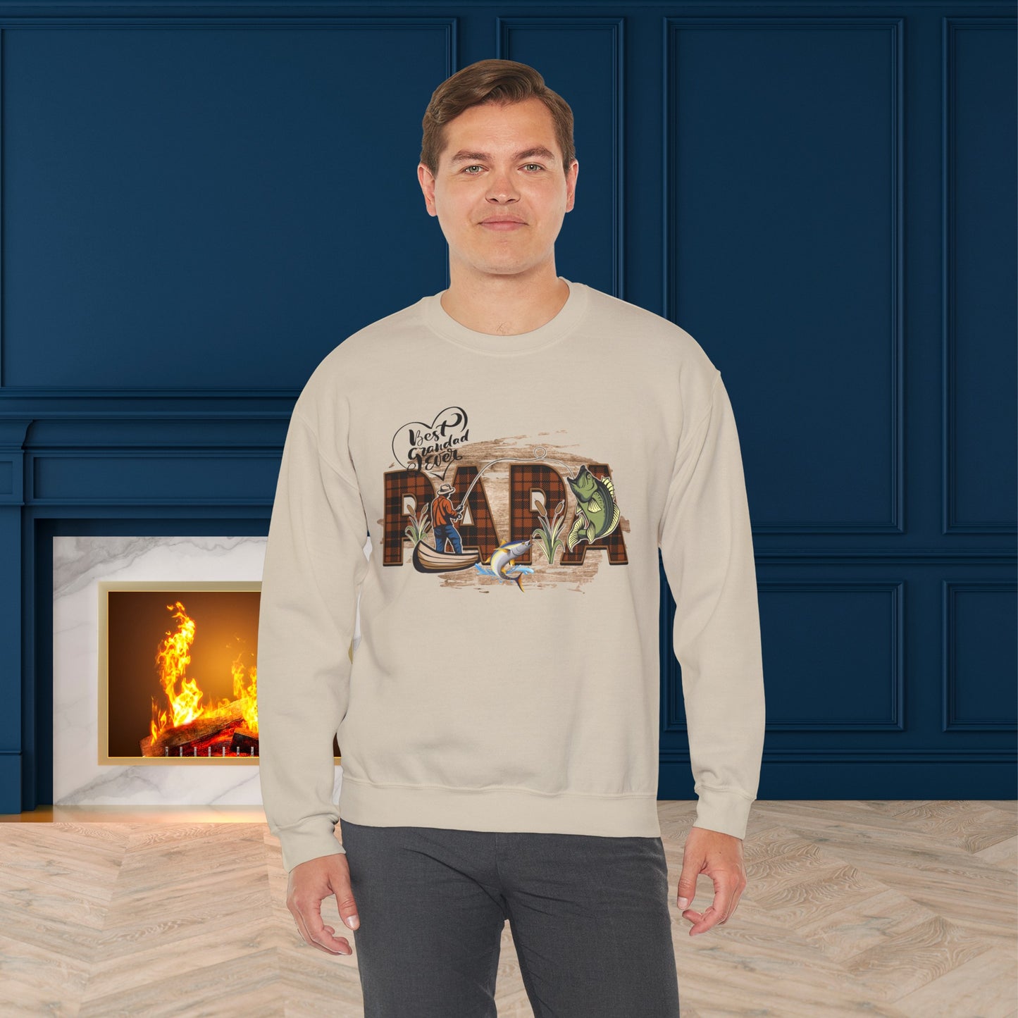 Happy Father's Day Sweatshirt For Papa, Papa Sweatshirt, Gift For Papa,  Papa's Sweatshirt.