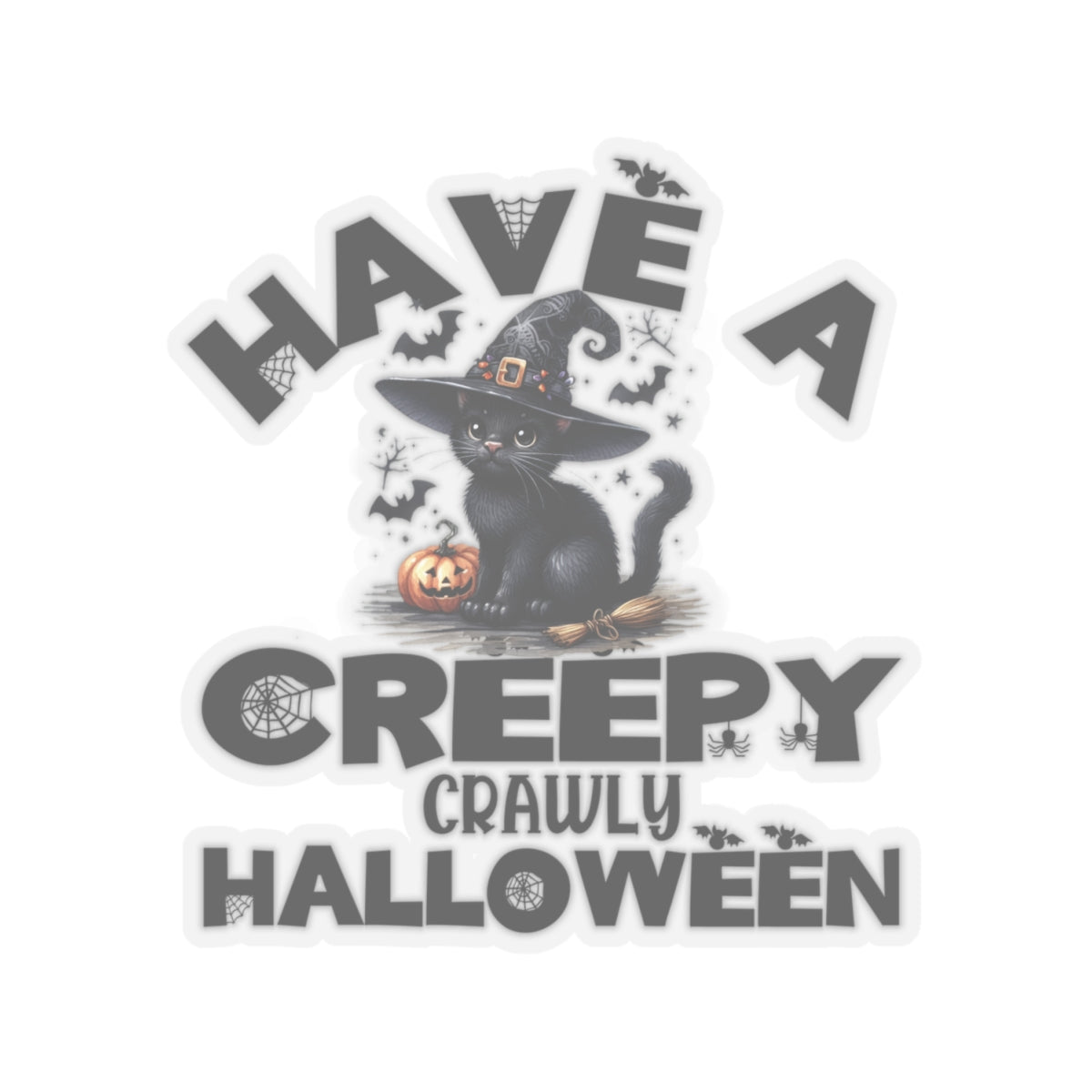 Have A Creepy Crawly Halloween Kiss-Cut Stickers, Spooky Vibes Happy Halloween Kiss-Cut Stickers, Happy Halloween Kiss-Cut Stickers, Spooky Season Kiss-Cut Stickers, Trick Or Treat Halloween Kiss-Cut Stickers.