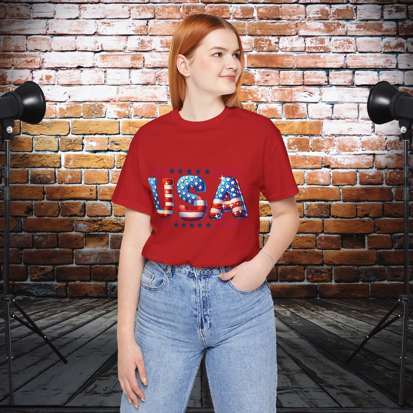 4th of July T-shirt, Sweet Land Of Liberty T-Shirt, Fourth of July unisex jersey short sleeve, America, Flag, Peace Love America. Proud To Be An American, Red White Blue.