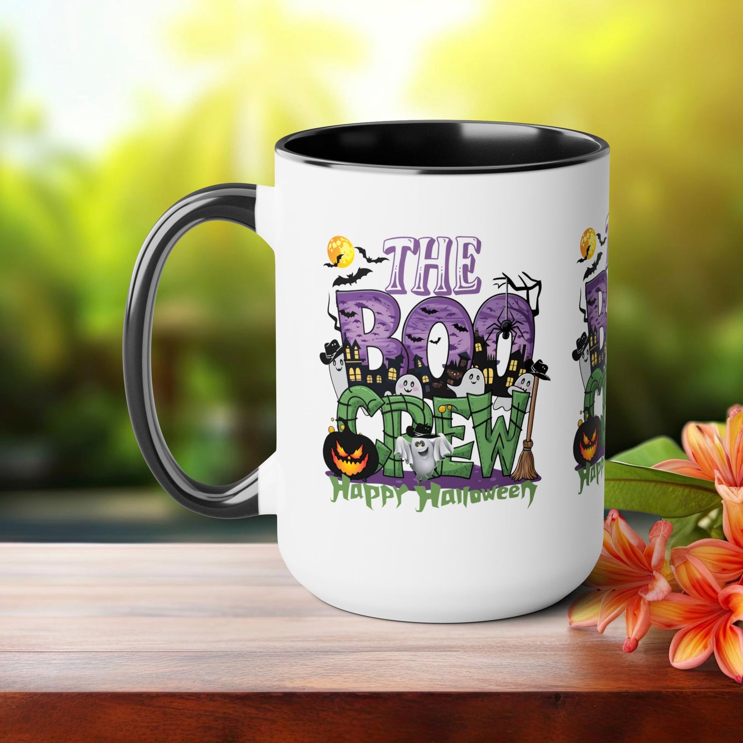 The Boo Crew Happy Halloween Coffee Mug,  Let's Go Halloween Coffee Mug, Trick or Treat Halloween Coffee Mug, Cute Skeleton Coffee Mug, Spooky Season Halloween Coffee Mug.