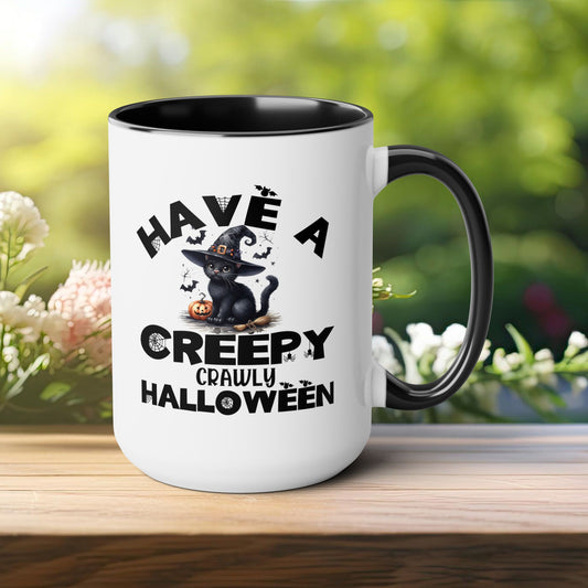 Have A Creepy Crawly Halloween Coffee Mug,  Let's Go Halloween Coffee Mug, Trick or Treat Halloween Coffee Mug, Cute Skeleton Coffee Mug, Spooky Season Halloween Coffee Mug.