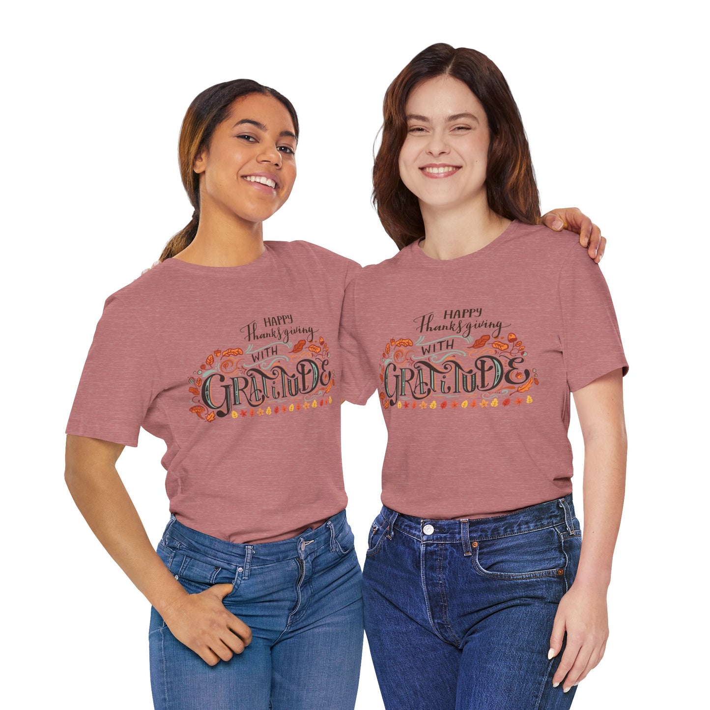 Happy Thanksgiving With Gratitude T-shirt, Happy thanksgiving 2024 T-shirt, Thanksgiving Gift,Turkey Shirt, Family Thanksgiving, Holiday Outfit.