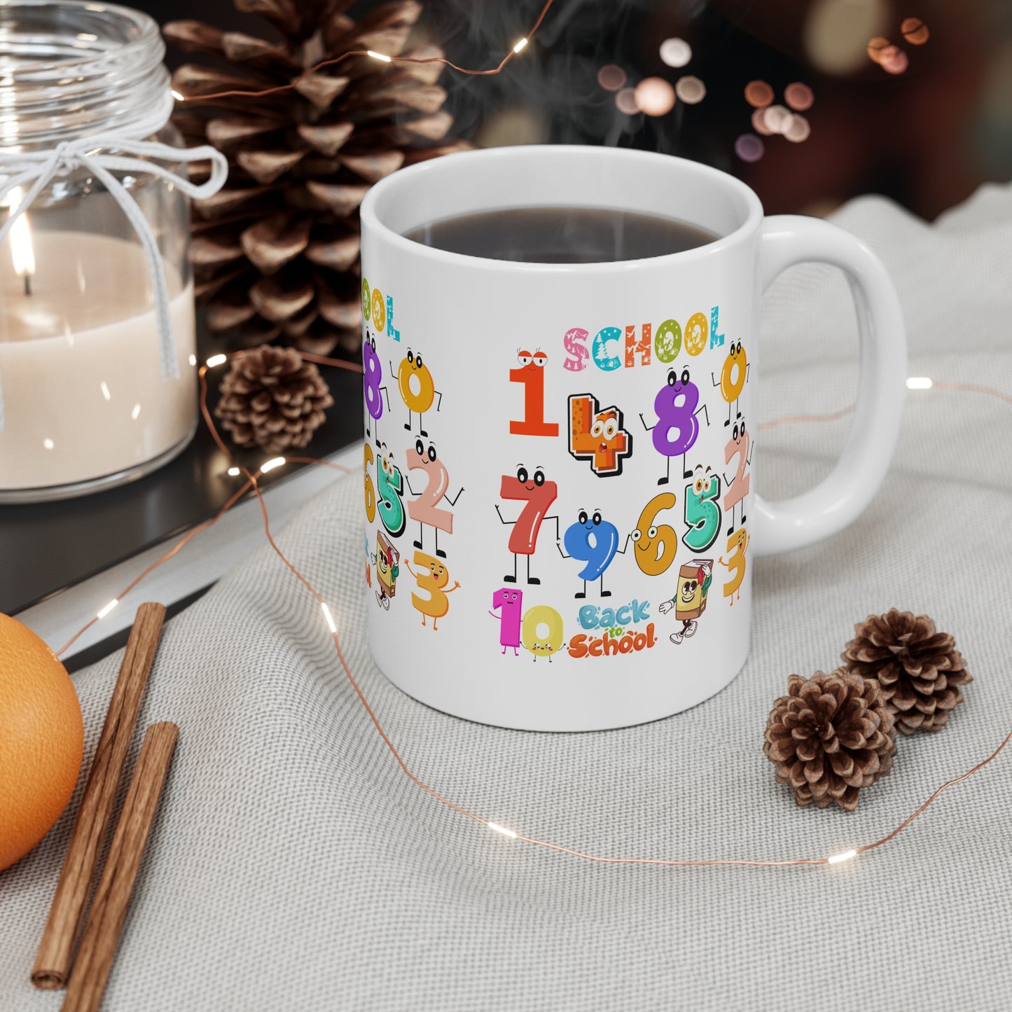 123 Back To School Mug.11oz. Ready To Rule The School Mug.11oz. Ready for School Mug.