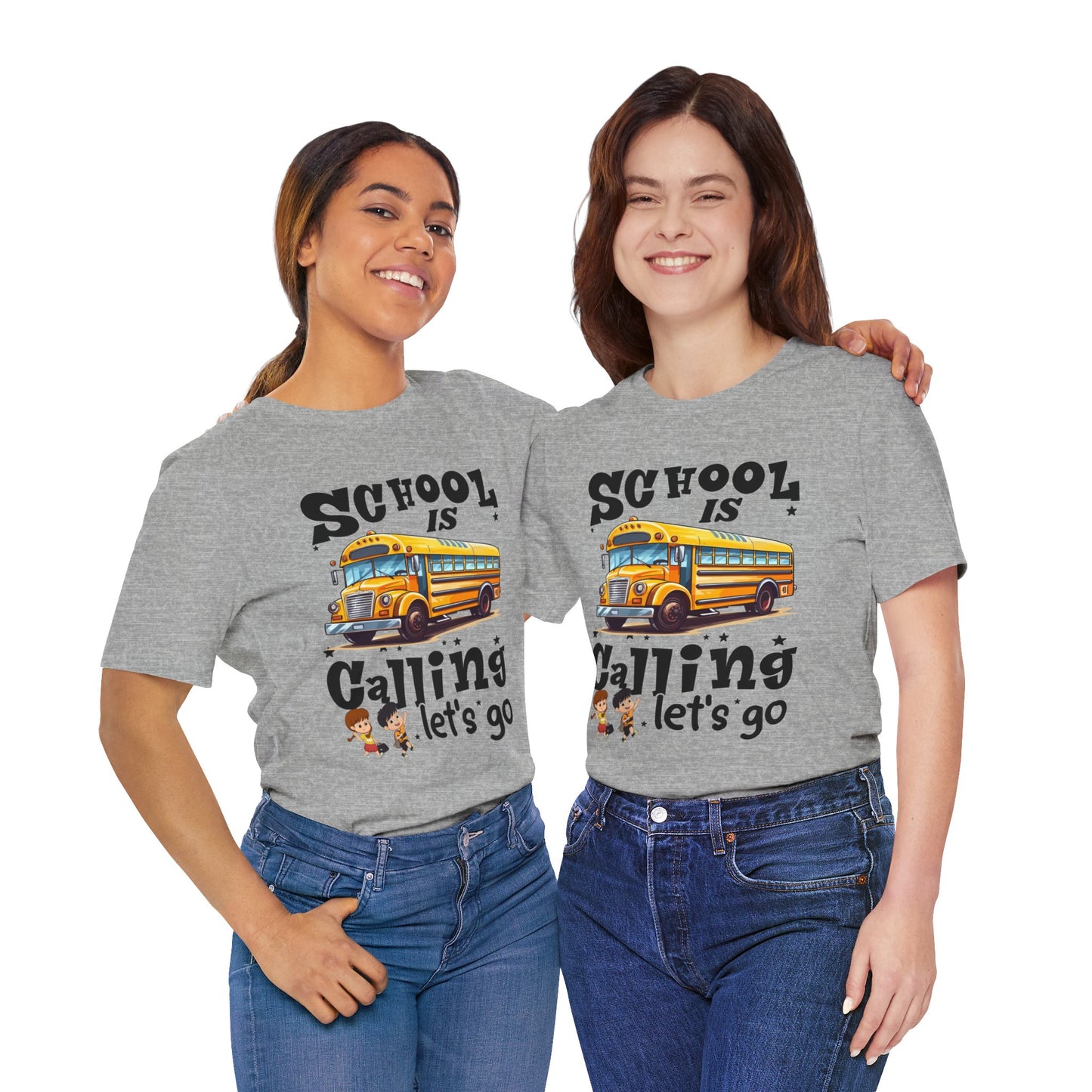School Is calling T-shirt, First Day Of School T-Shirt, Teacher Back To school unisex jersey short sleeve.First Day Vibes T-Shirt.