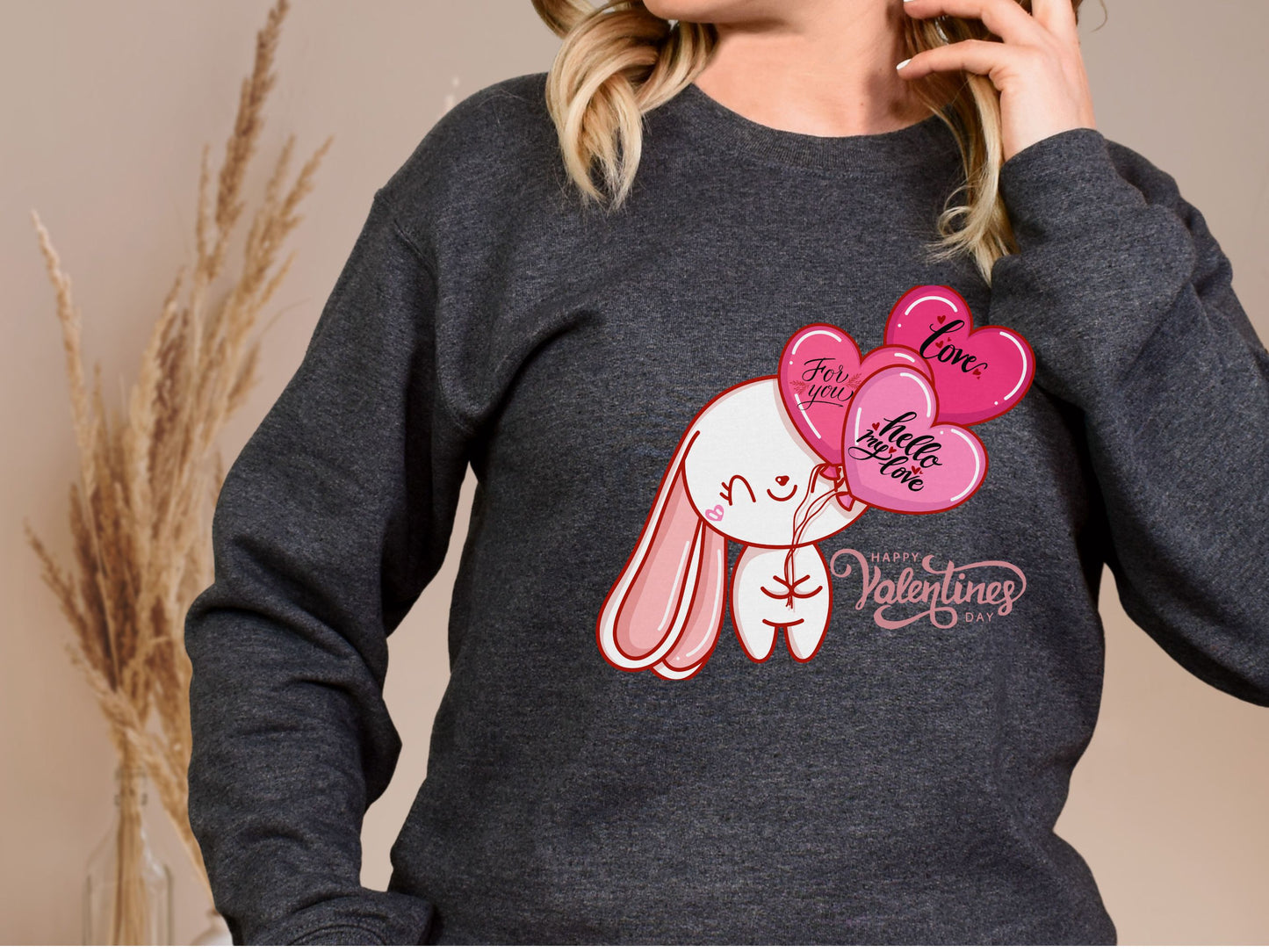 Happy valentines day Unisex Heavy Blend™ Crewneck Sweatshirt