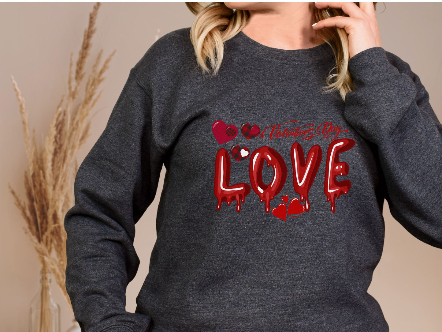 Happy valentines day Unisex Heavy Blend™ Crewneck Sweatshirt